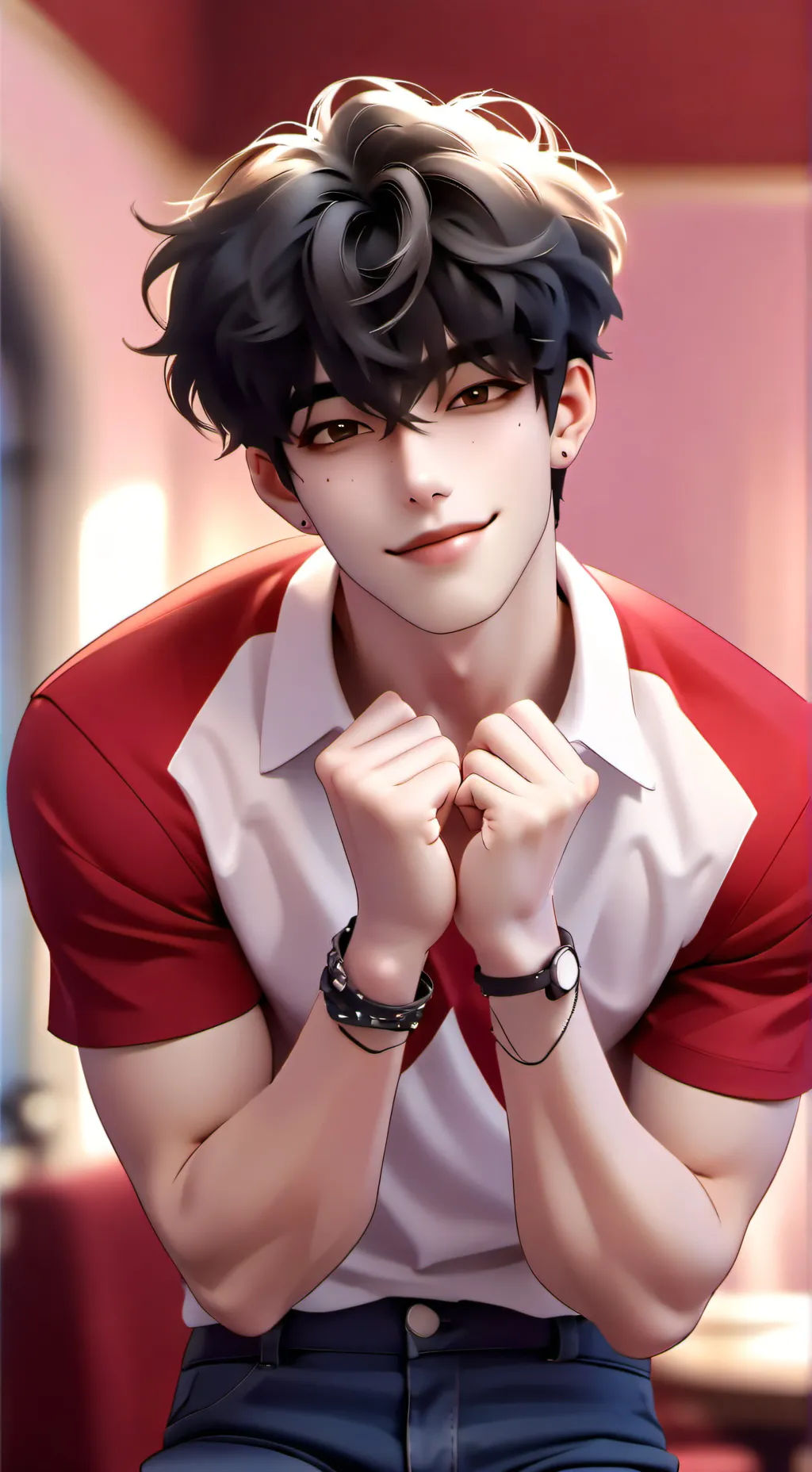 ai character: Adam  background