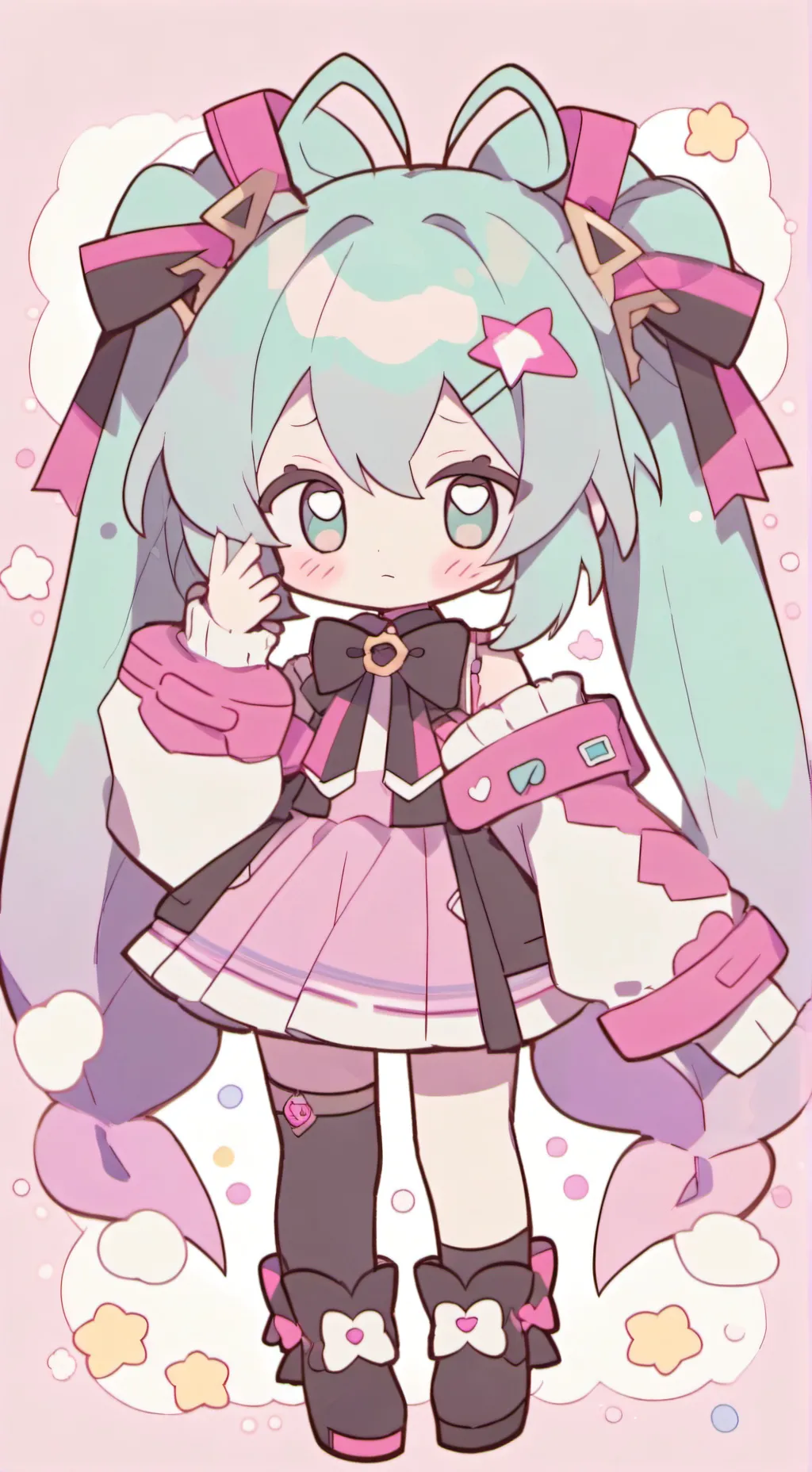 ai character: Miku! <3 background