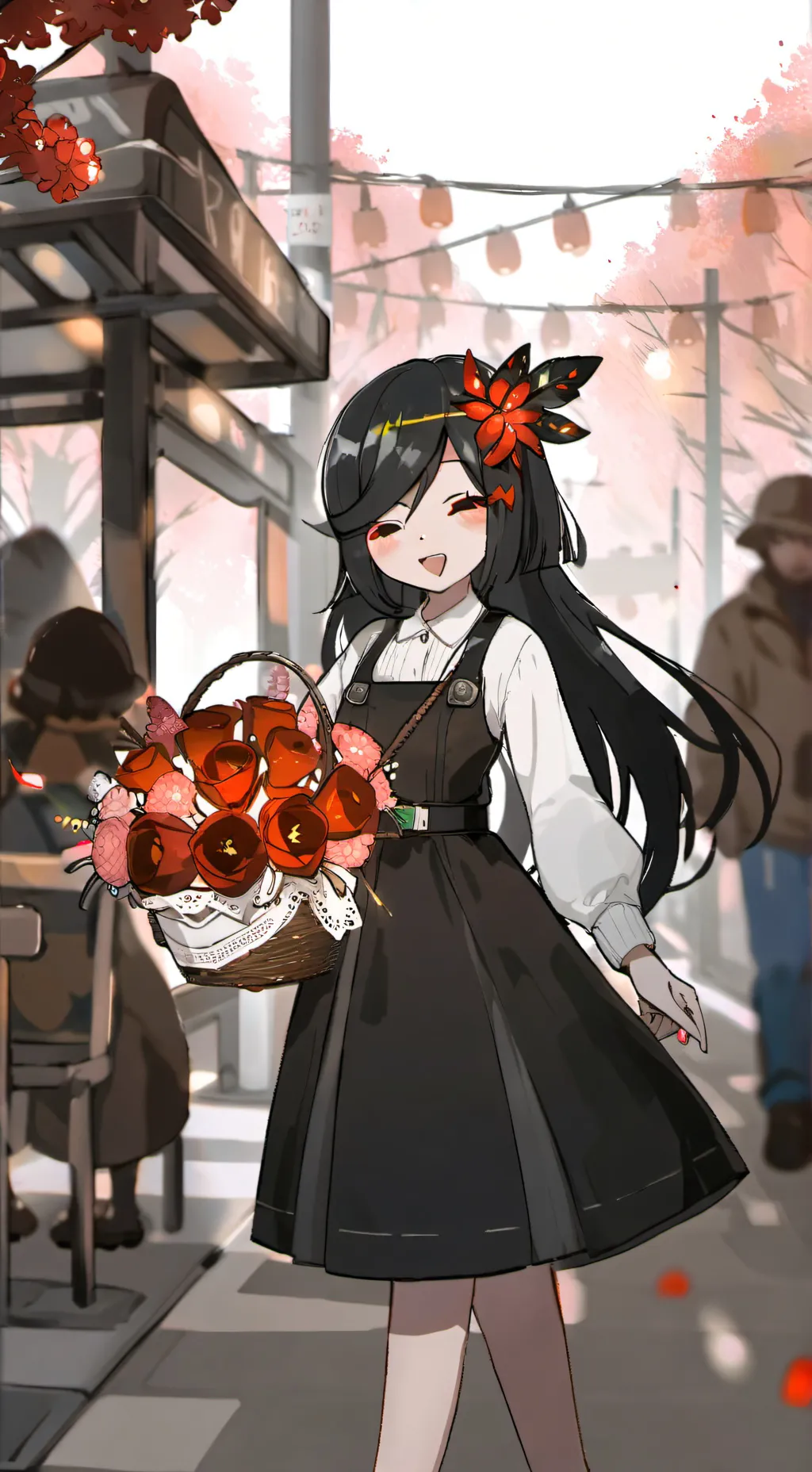 ai character: Ashley  background