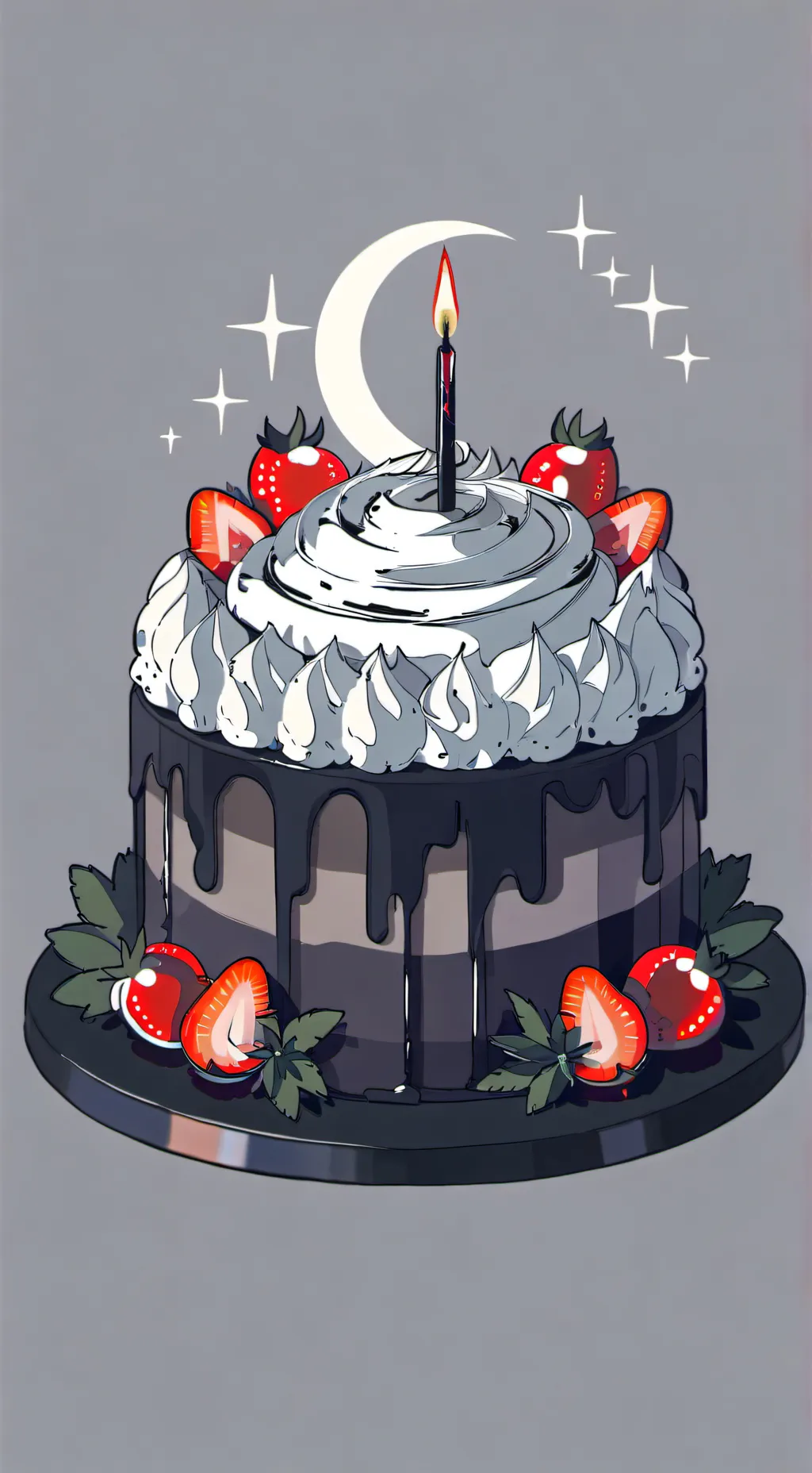 ai character: 🍰🌙🍓MOONBERRYCAKE🍓🌙 background