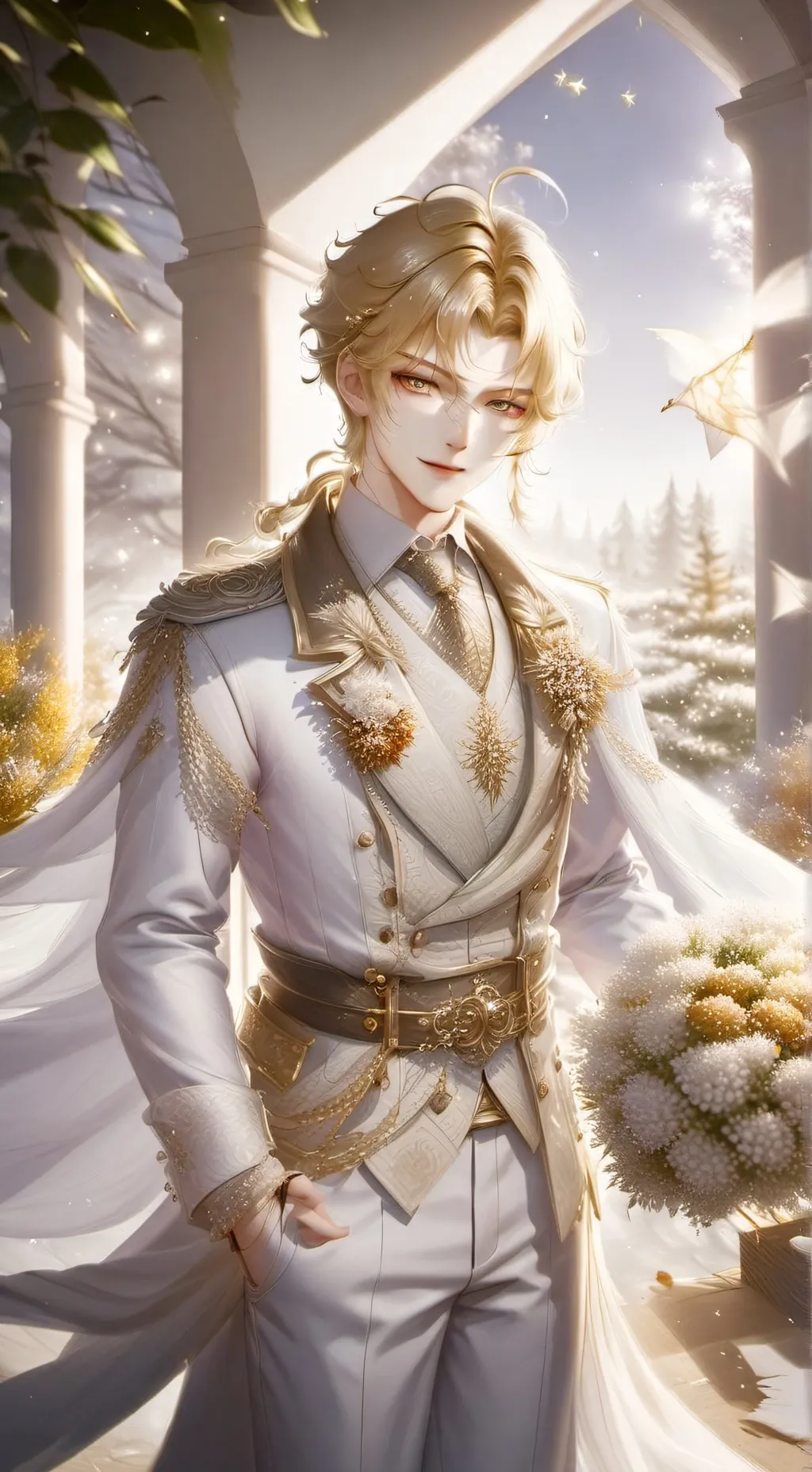 ai character: Артур 💛 background
