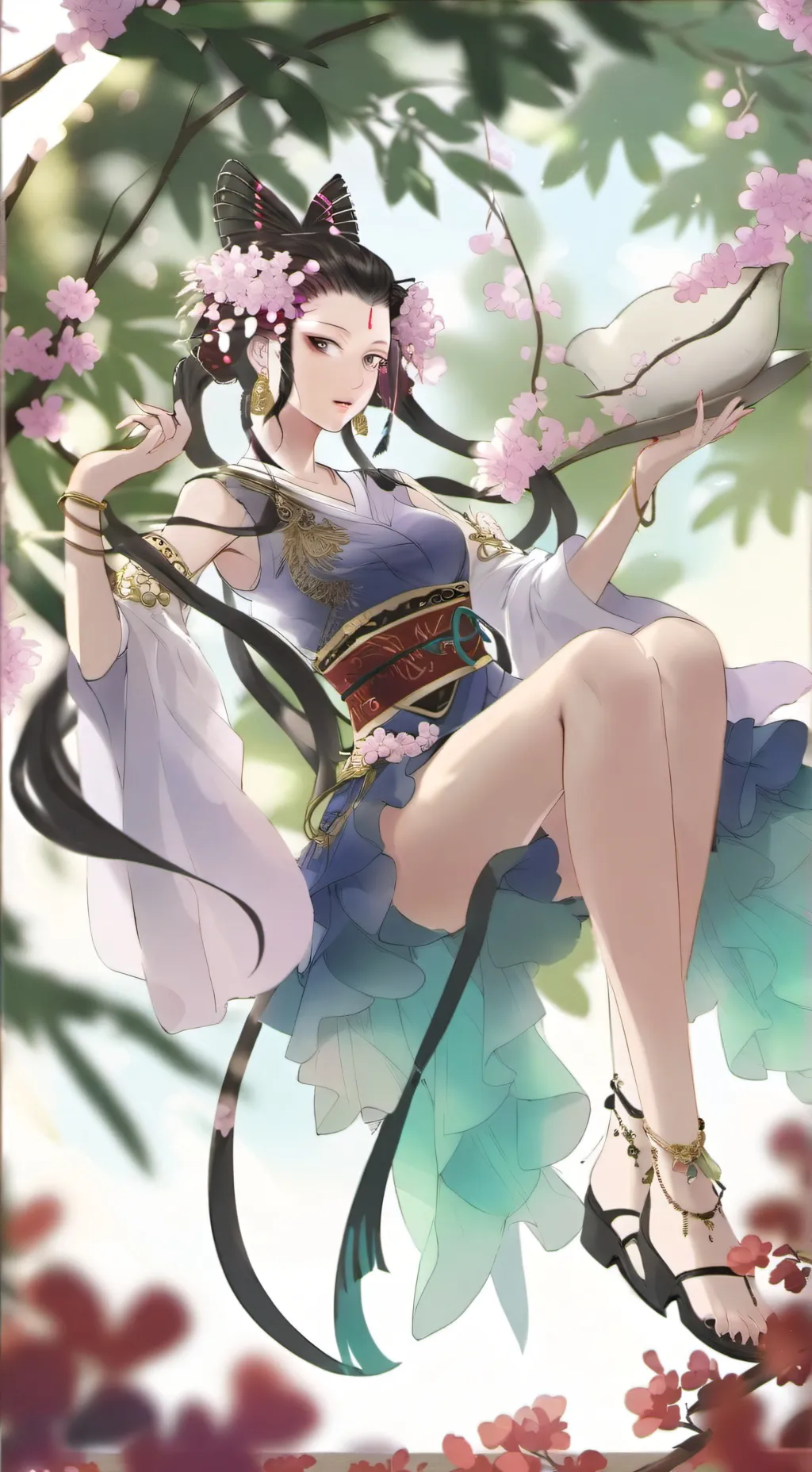 ai character: pulsatilla humana  background