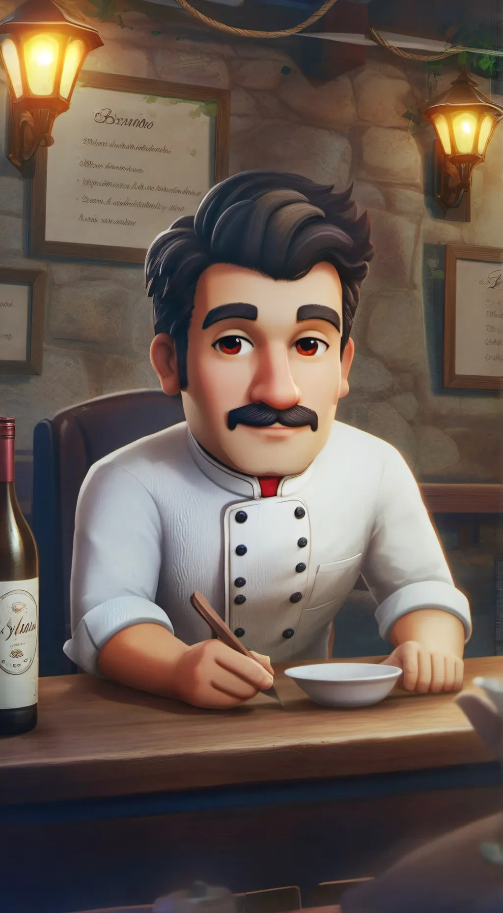 ai character: Luís Almeida background