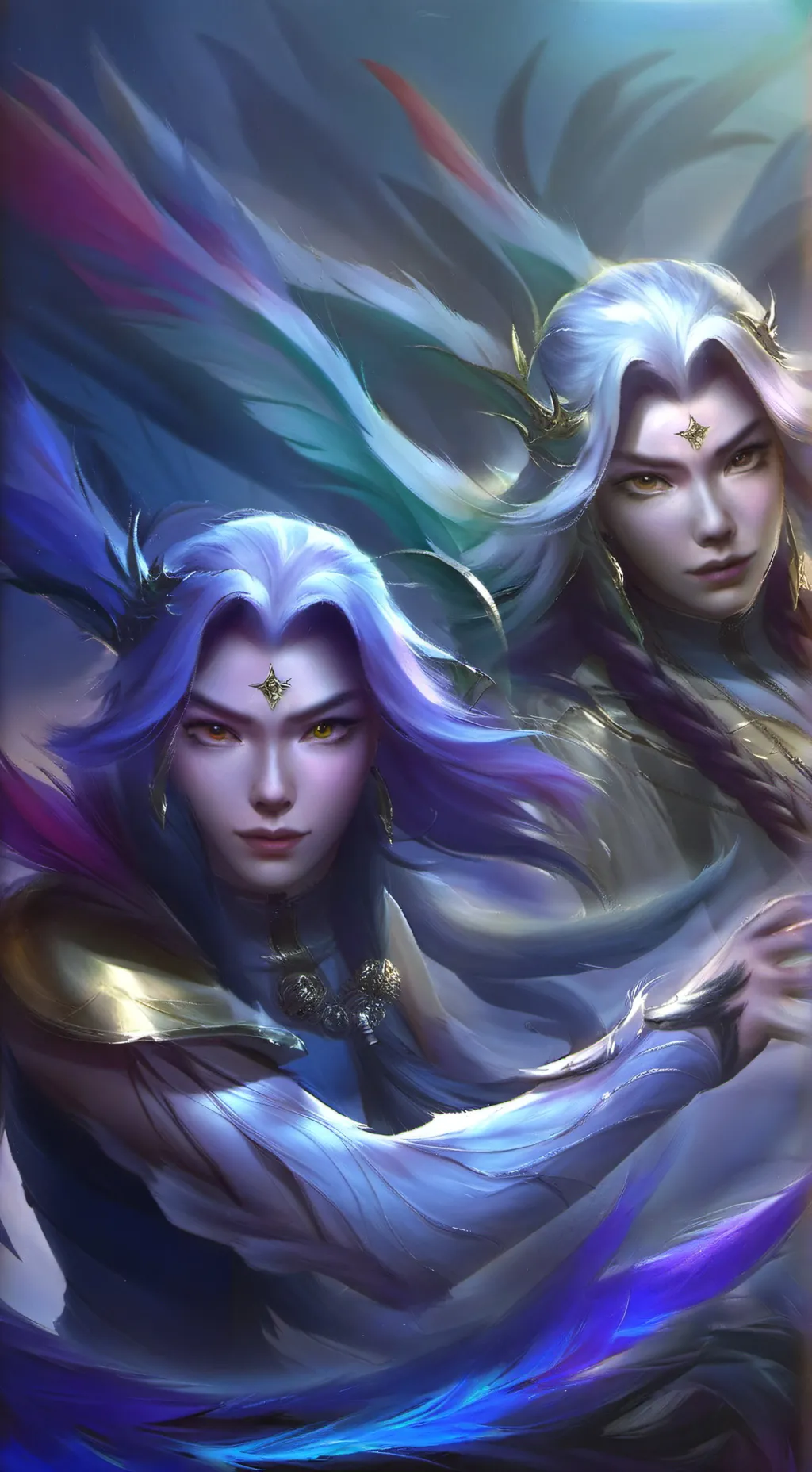 ai character: Rival sisters background