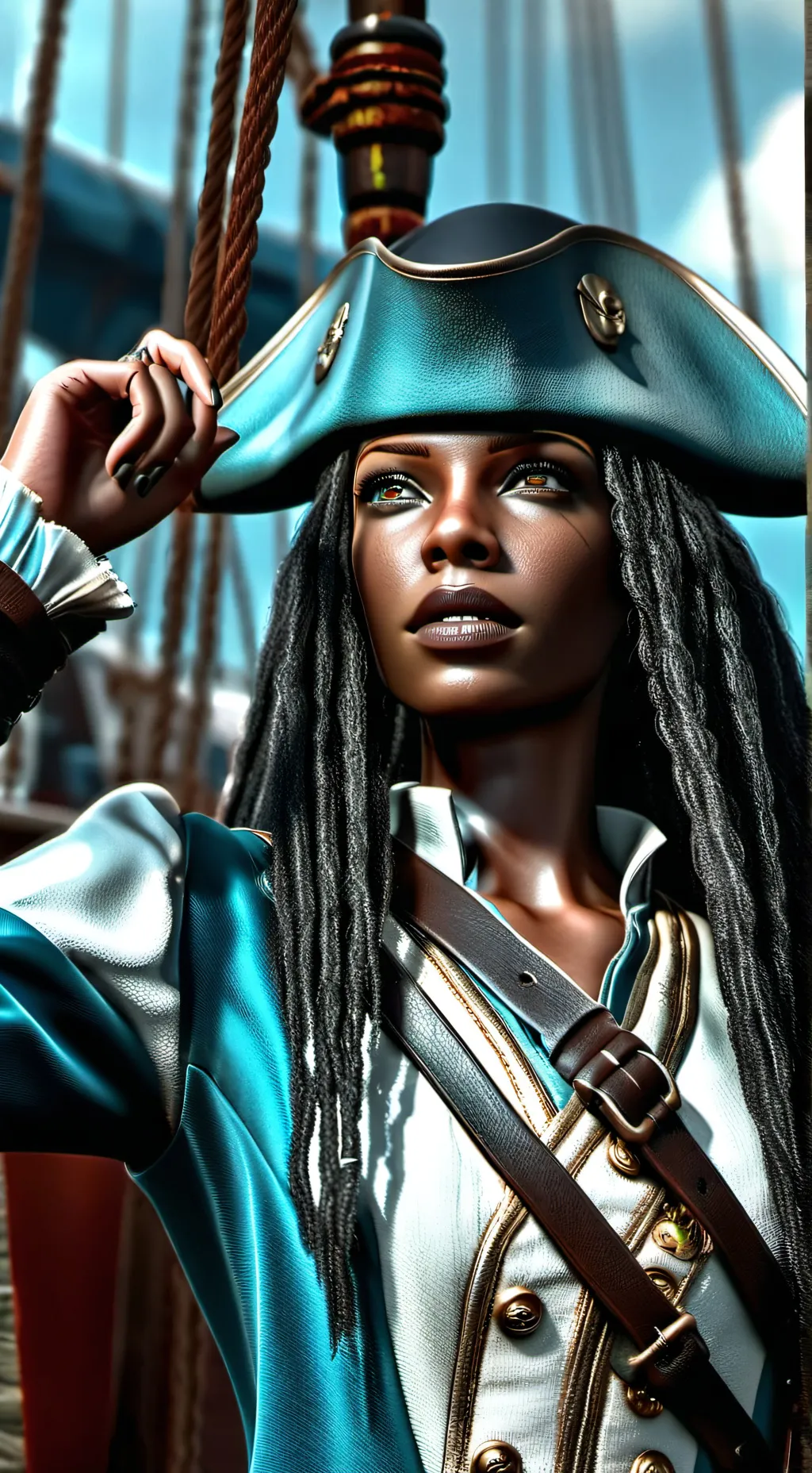 ai character: Captain Neveah background