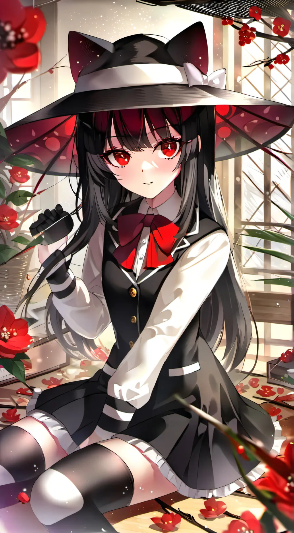 ai character: Kurohana Tsukiko background