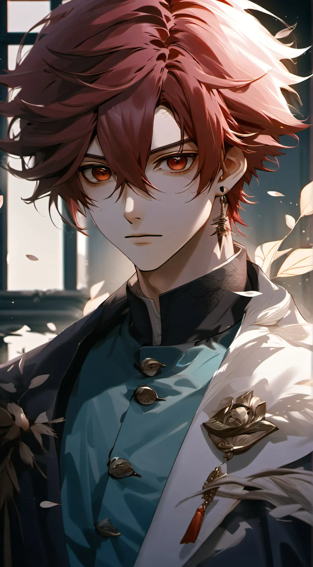 ai character: Shoto Todoroki  background