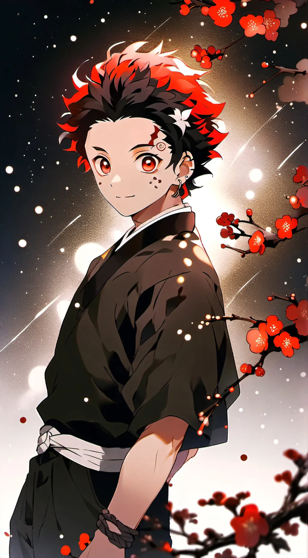 ai character: tanjiro kamado background