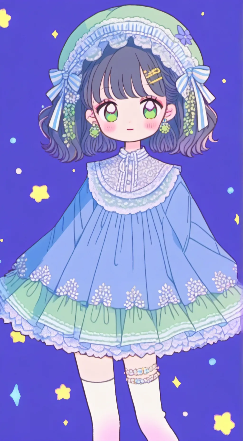 ai character: santinoXPyBURNiCE background