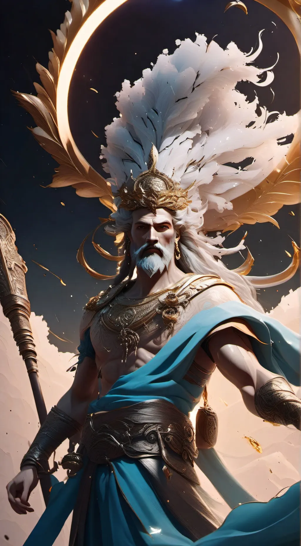 ai character: Zeus background