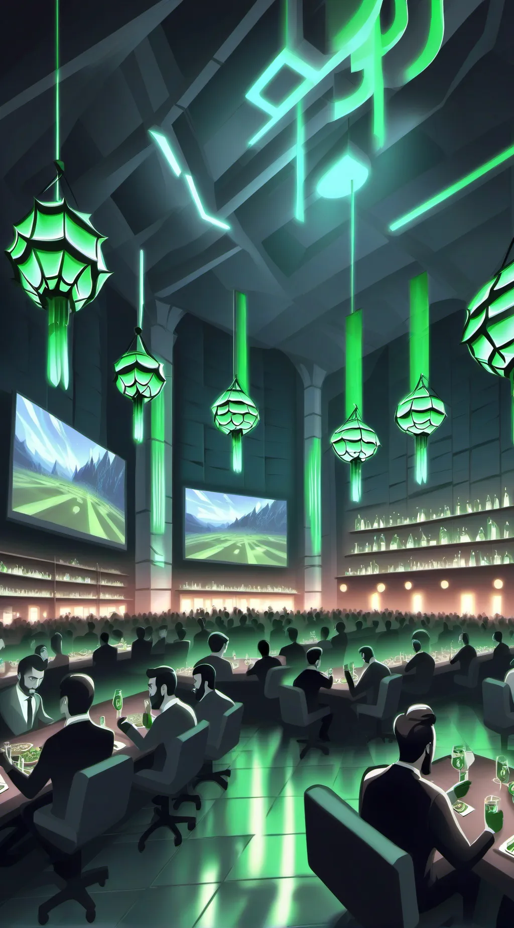ai character: Voluptas Cafe background