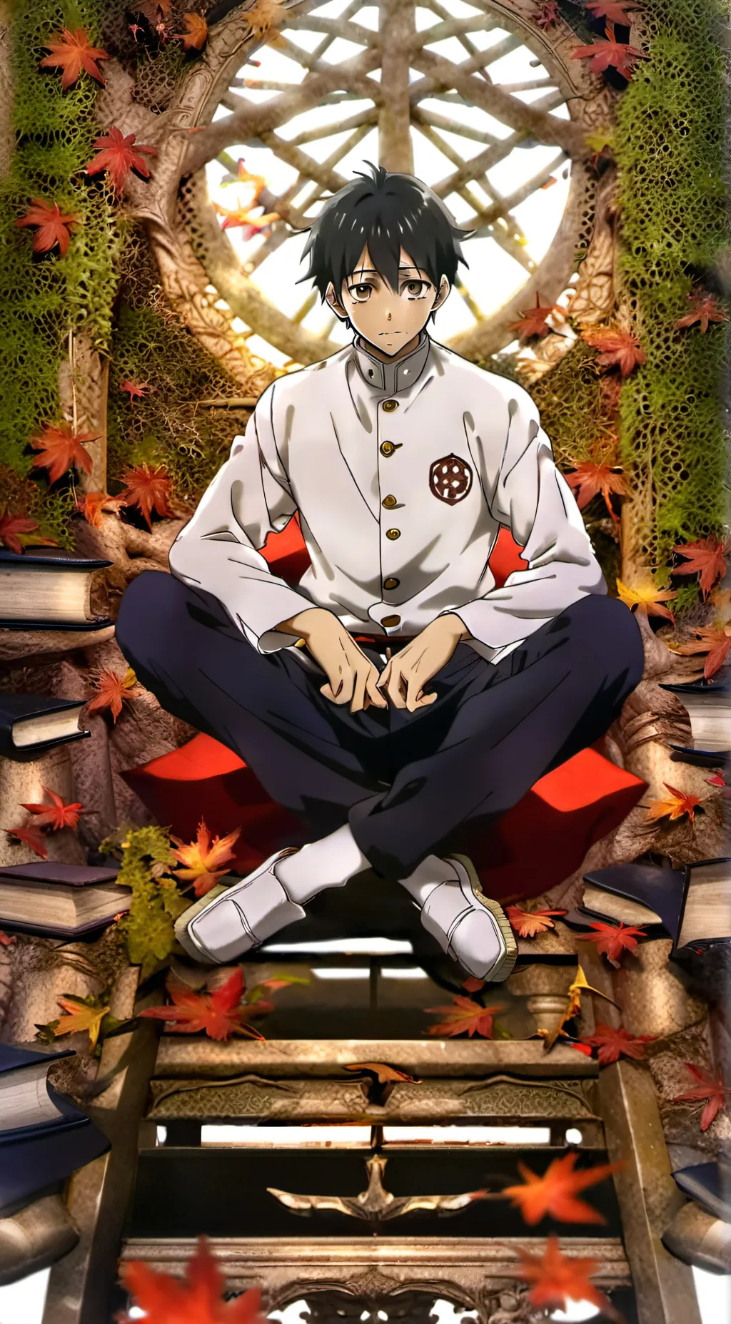 ai character: Yuta Okkotsu  background