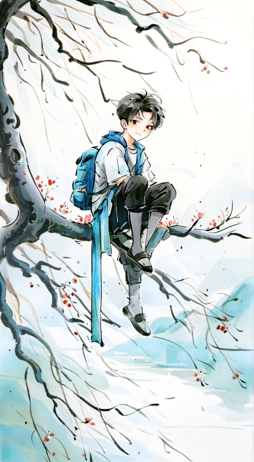ai character: sprunki school background