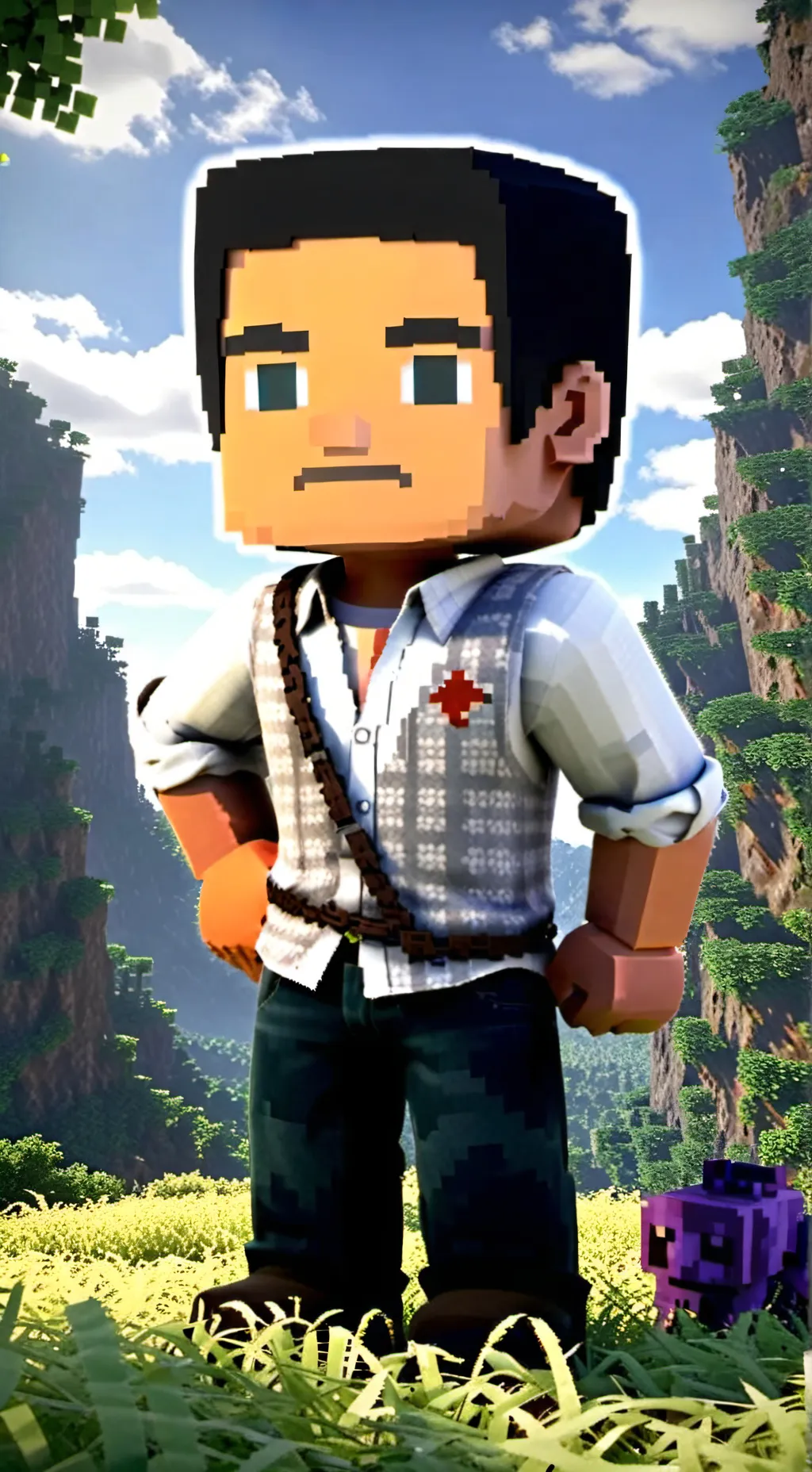 ai character: falso background