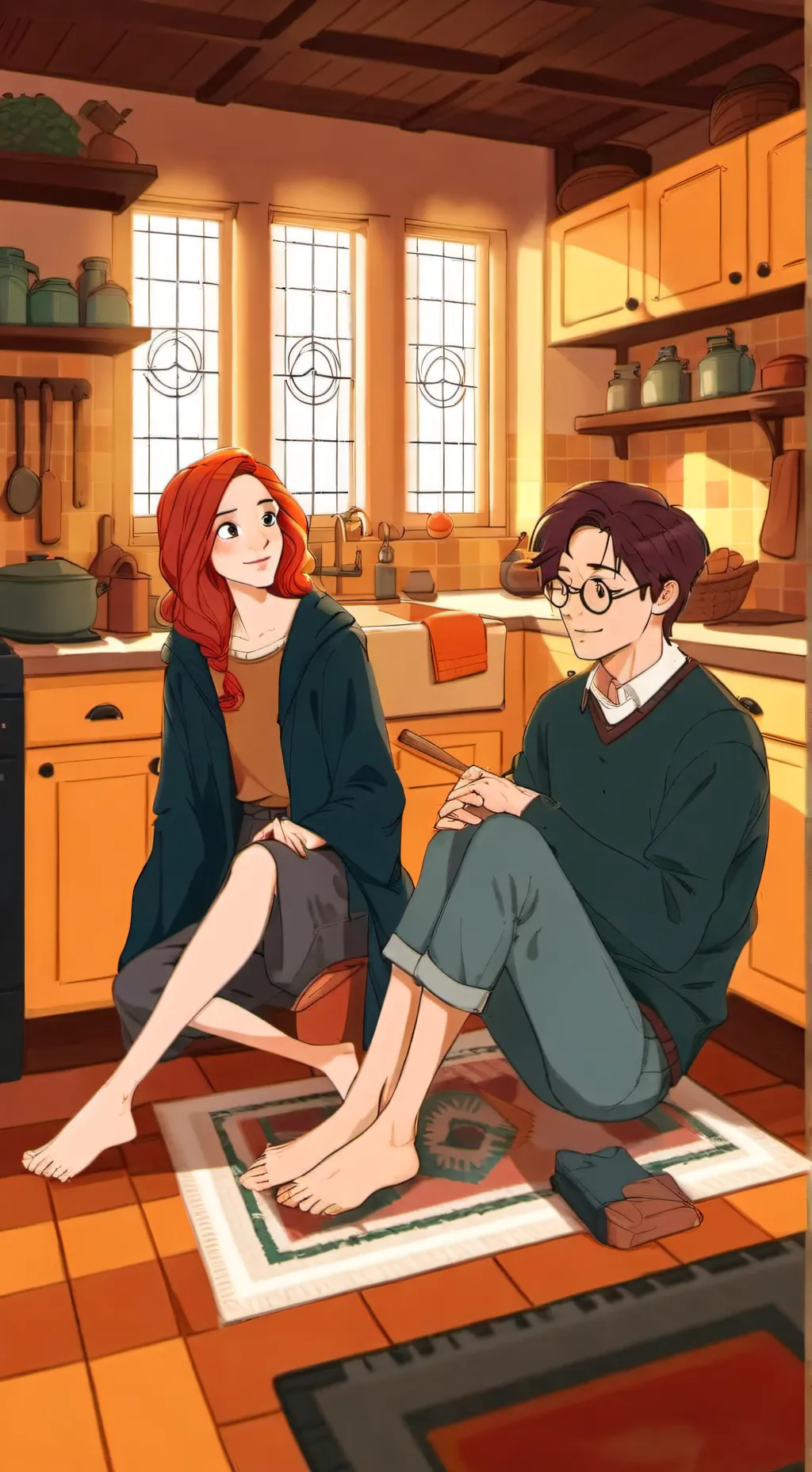 ai character: harry and Ginny  background