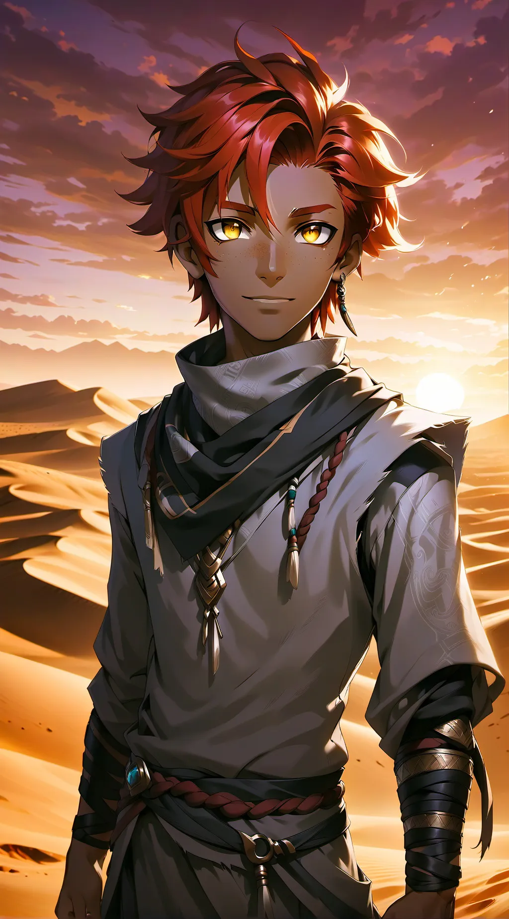 ai character: Amon background