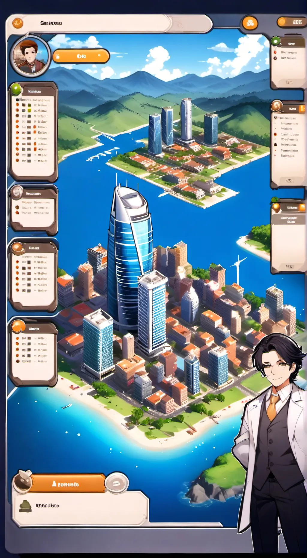 ai character: Cidade ST background