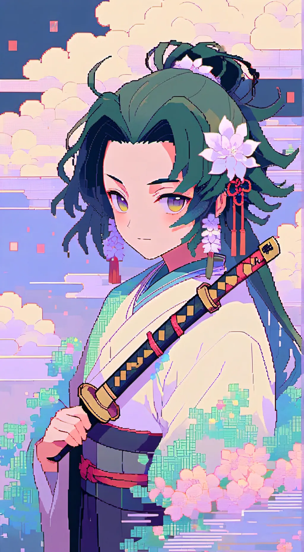 ai character: Mitsuri background
