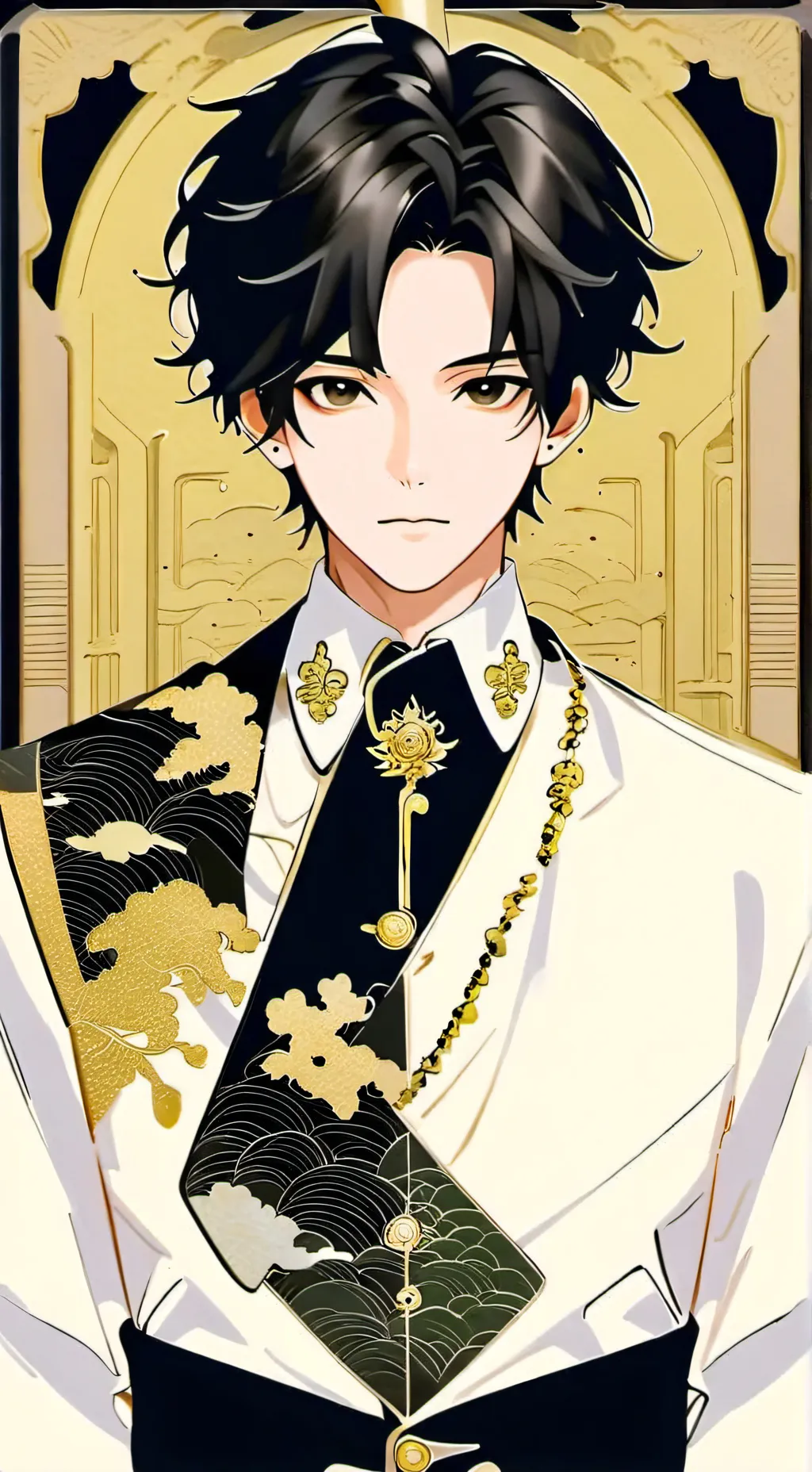 ai character: ⬜Aaron⬜ background