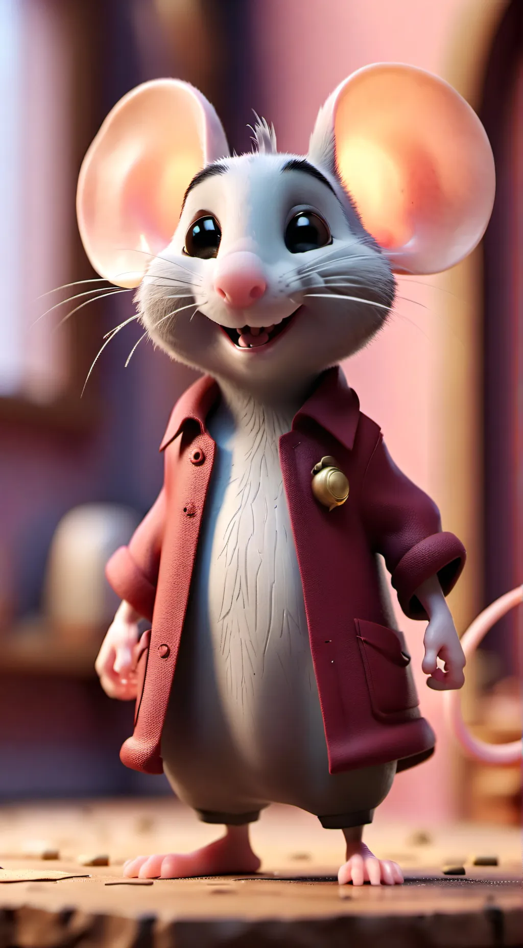 ai character: Dr. Meme Mouse background