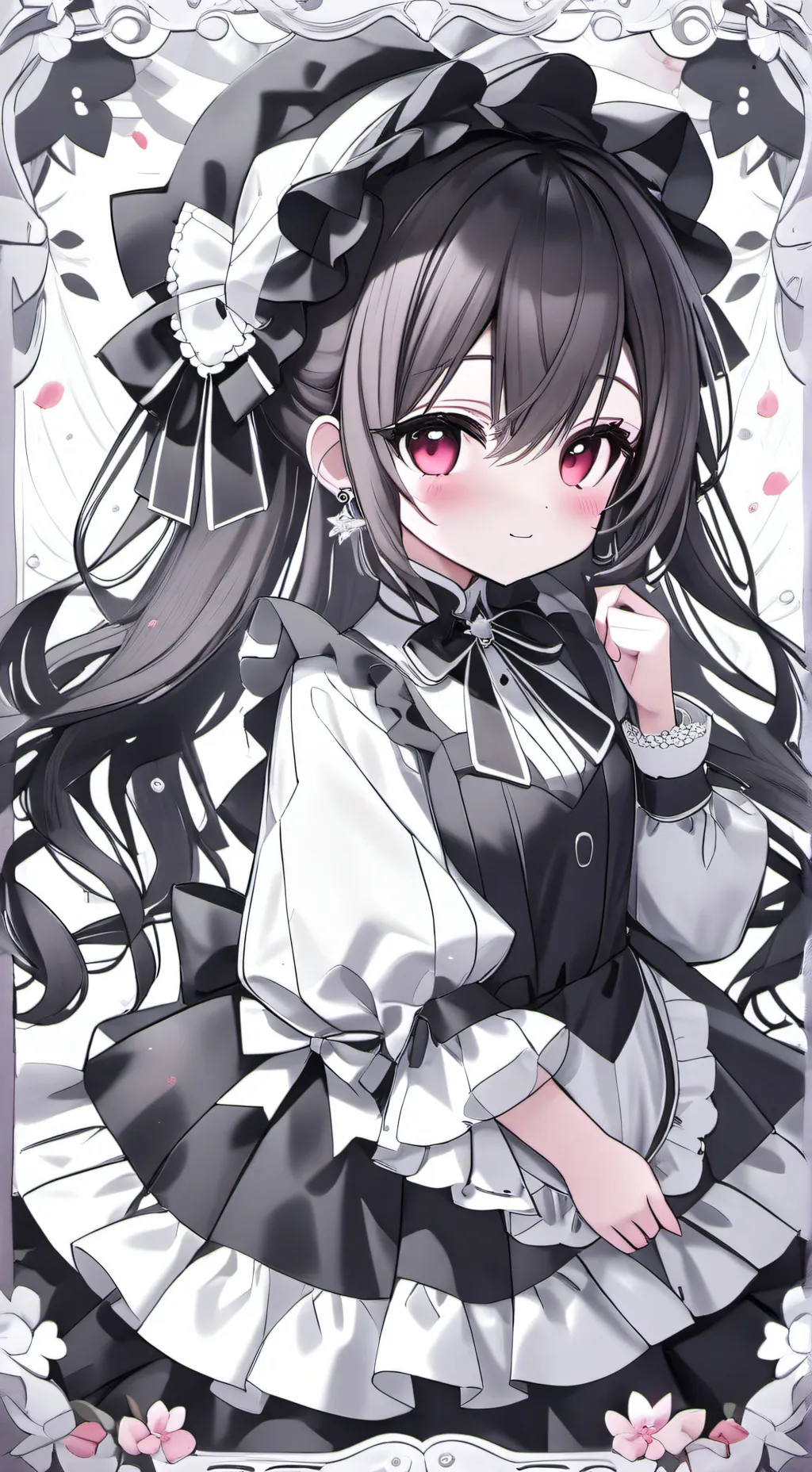ai character: Red background