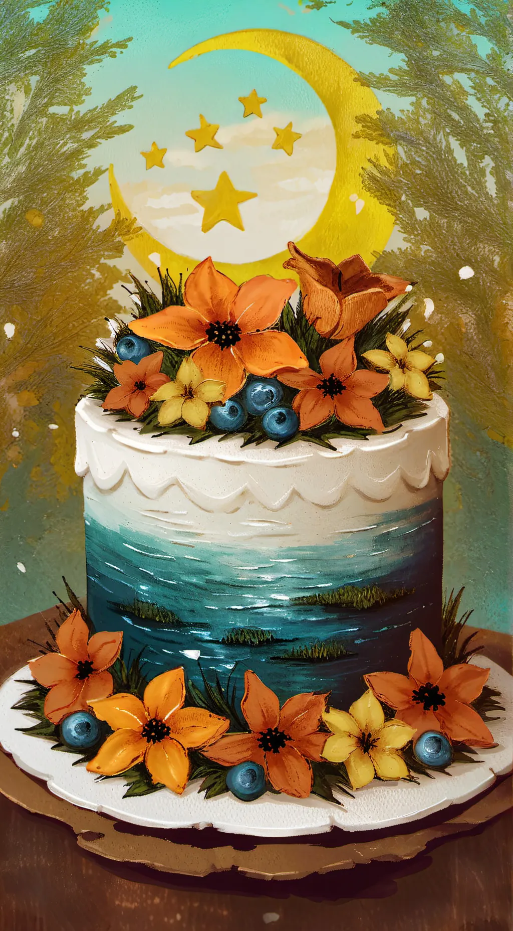 ai character: Moonflowercake! background