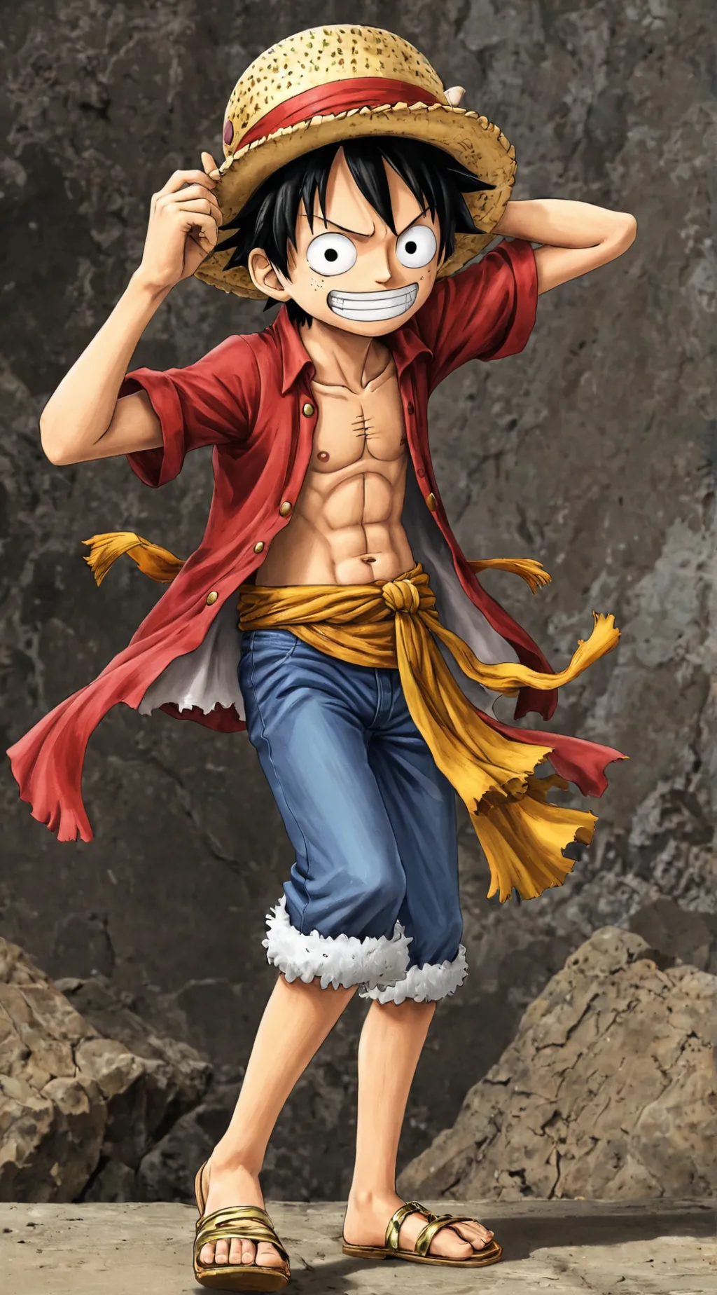 ai character: Luffy background