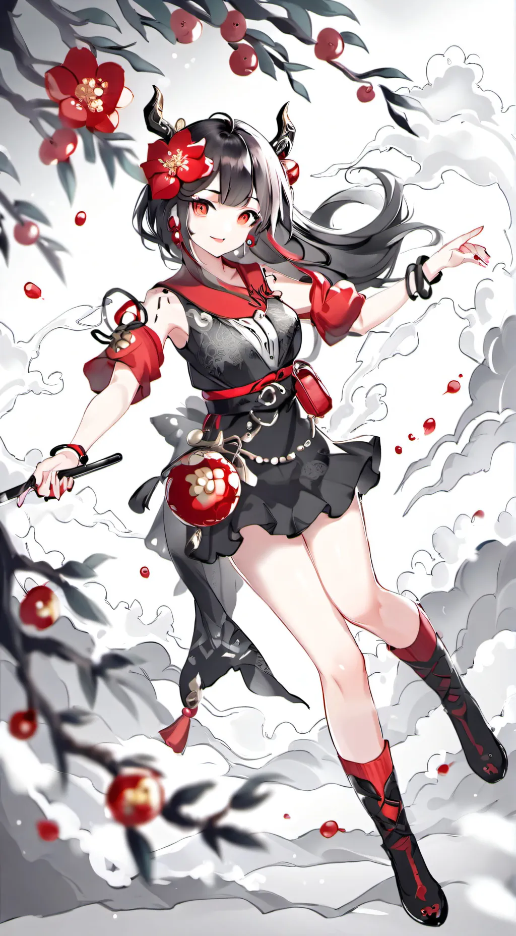 ai character: Sprunki among us background
