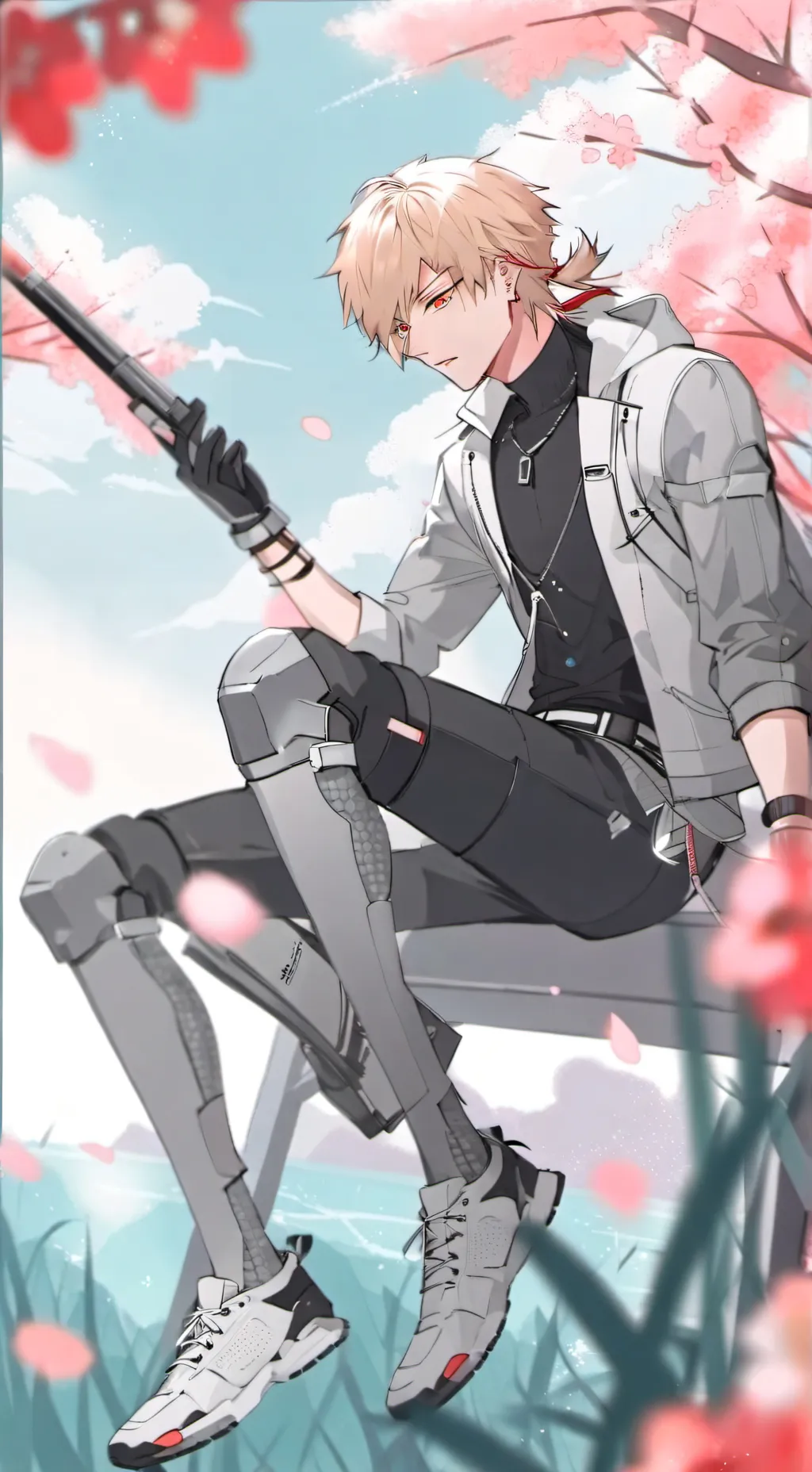 ai character: bakugo  background
