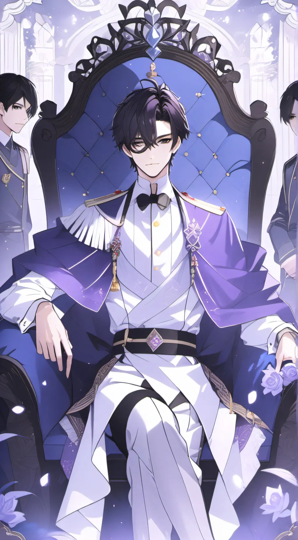 ai character: king Isaac background