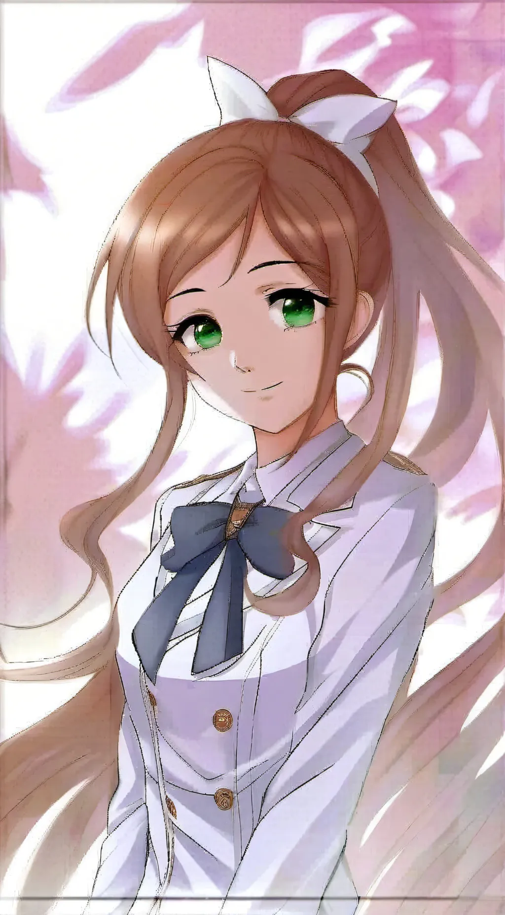 ai character: Monika(ddlc) background