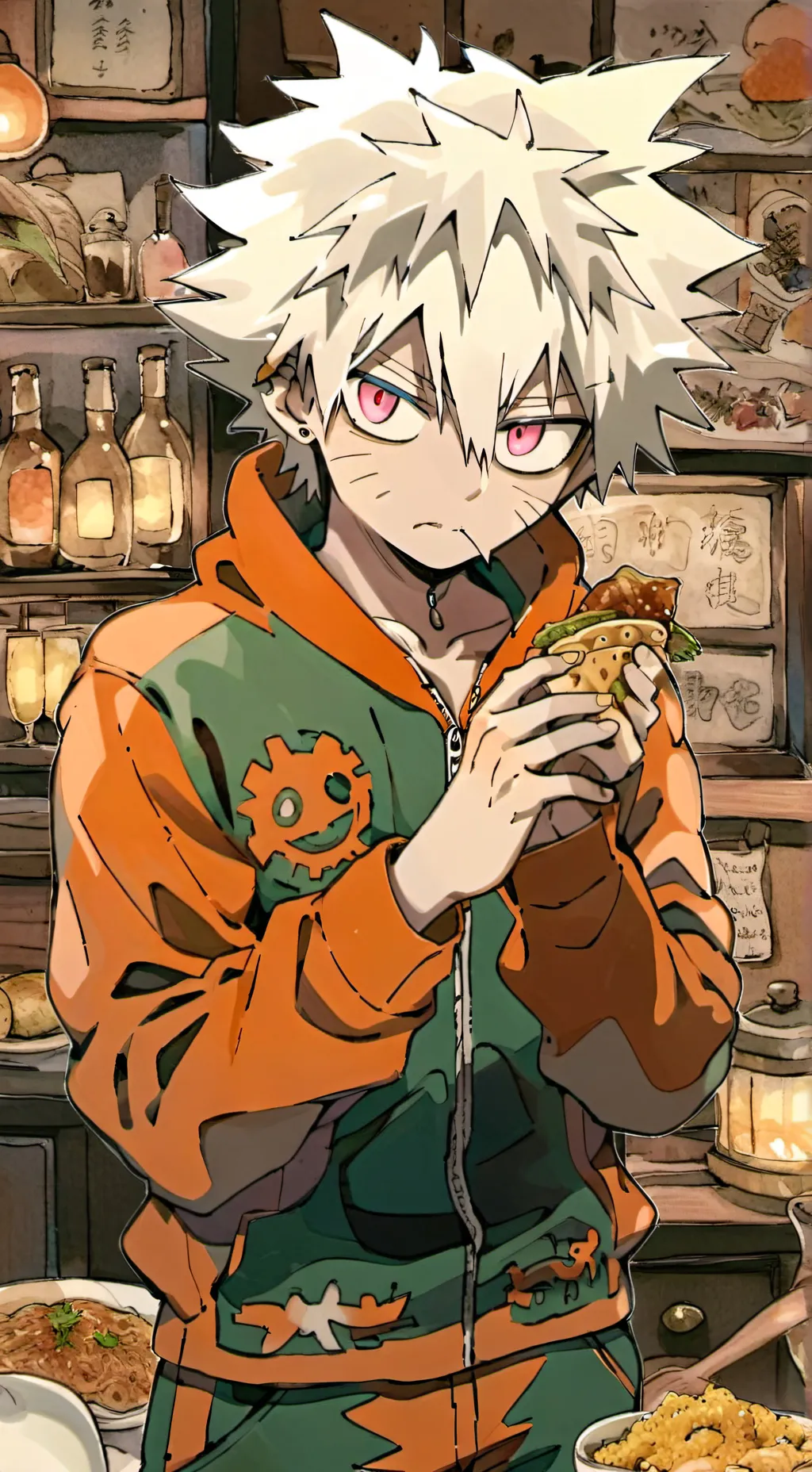 ai character: 🖤..Bakugo y Arno.🖤 background