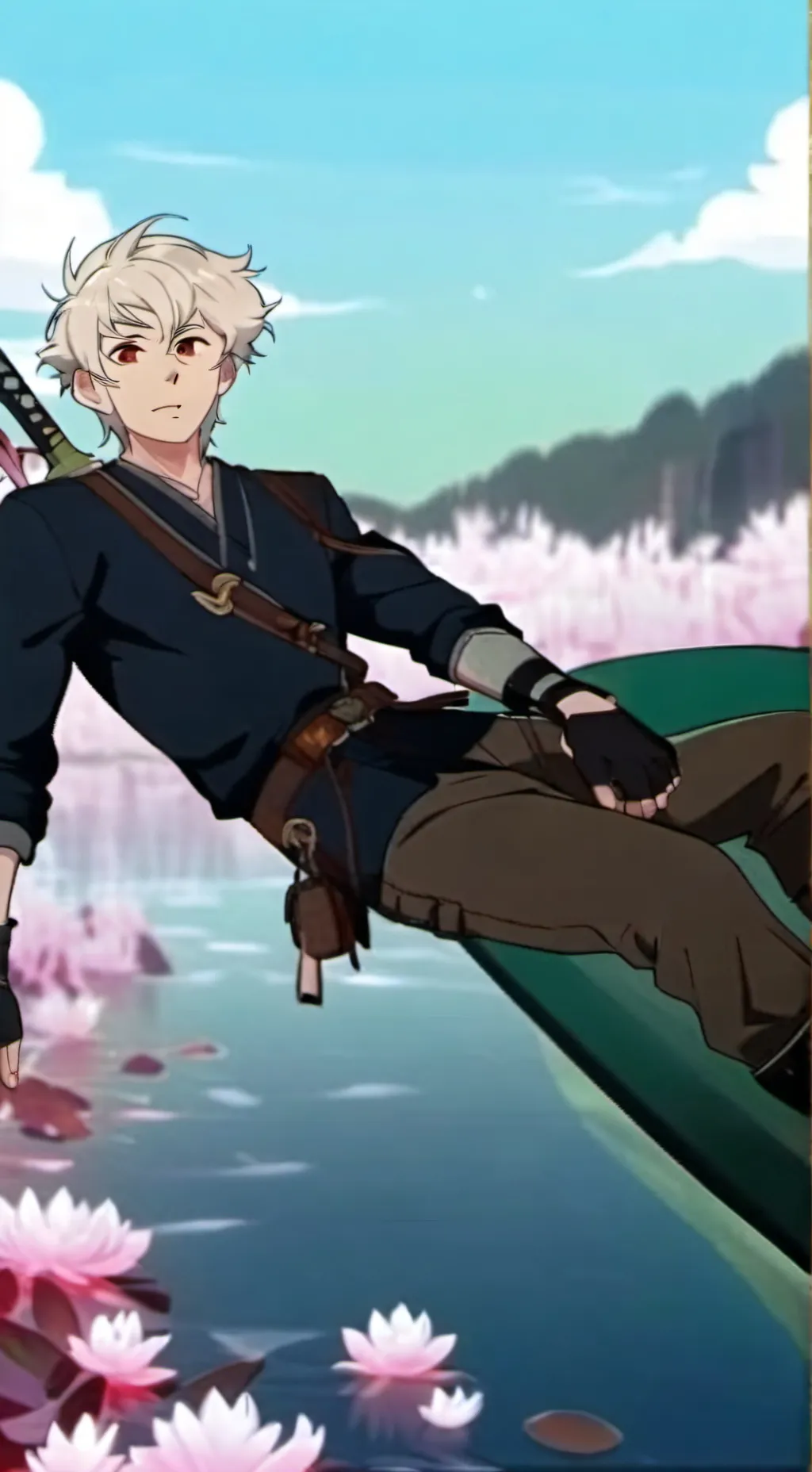 ai character: Hunter from toh background