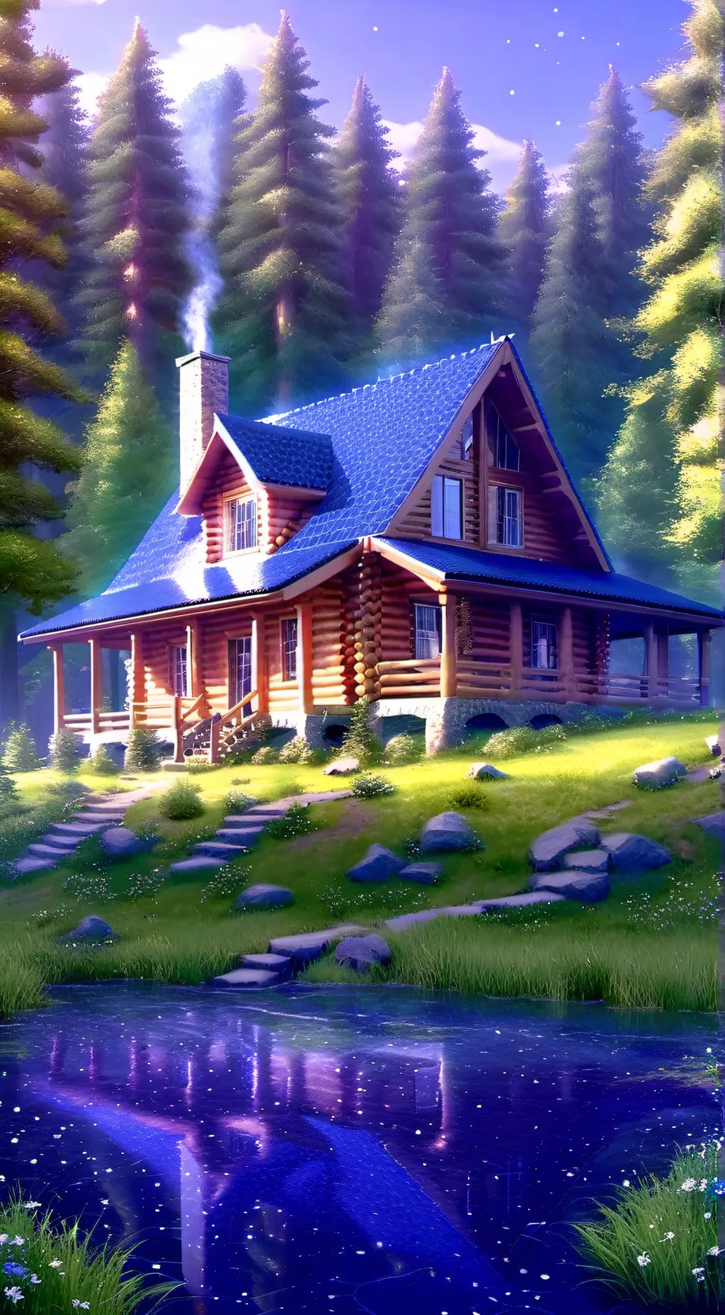 ai character: survivour house  background