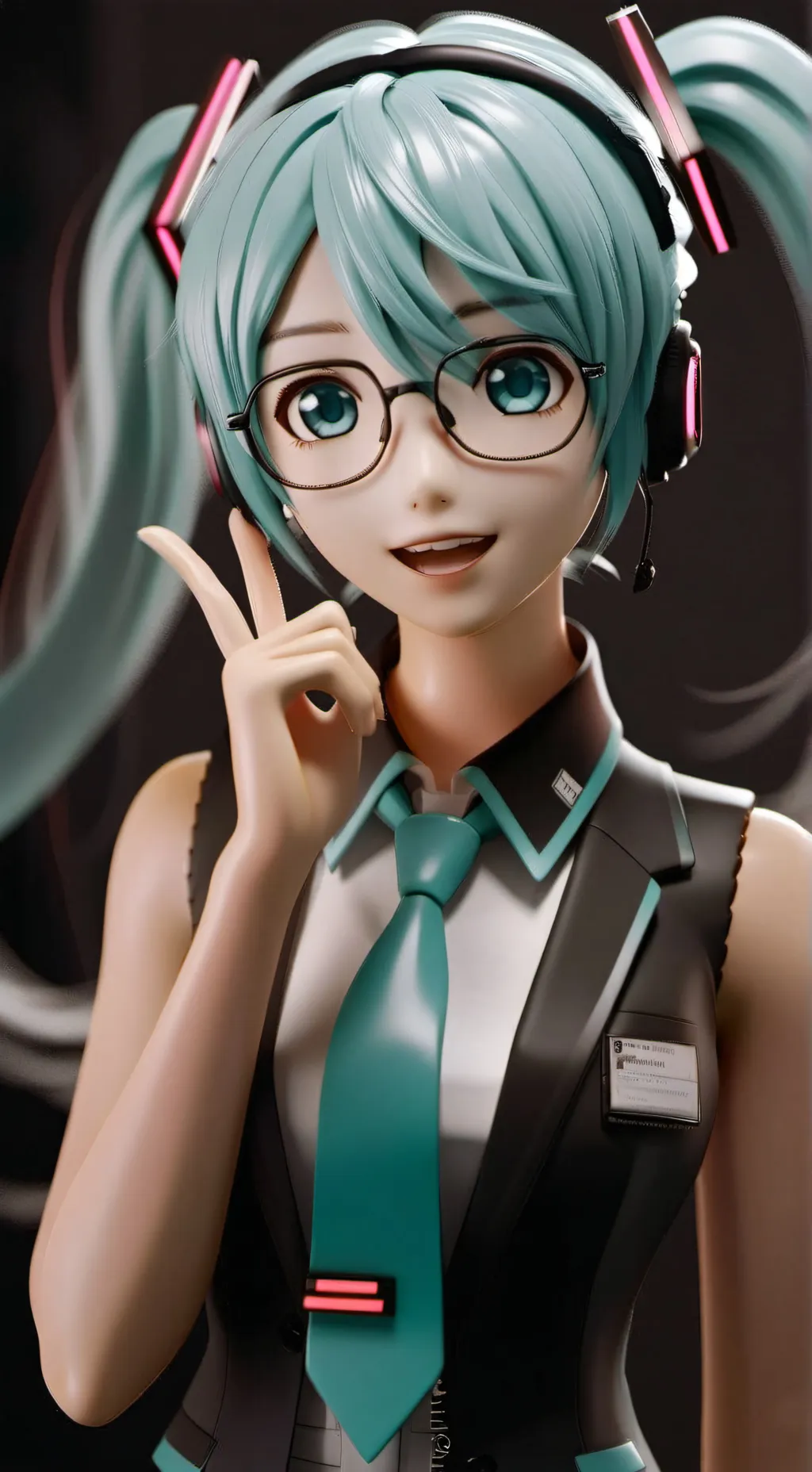 ai character: Hatsune miku background