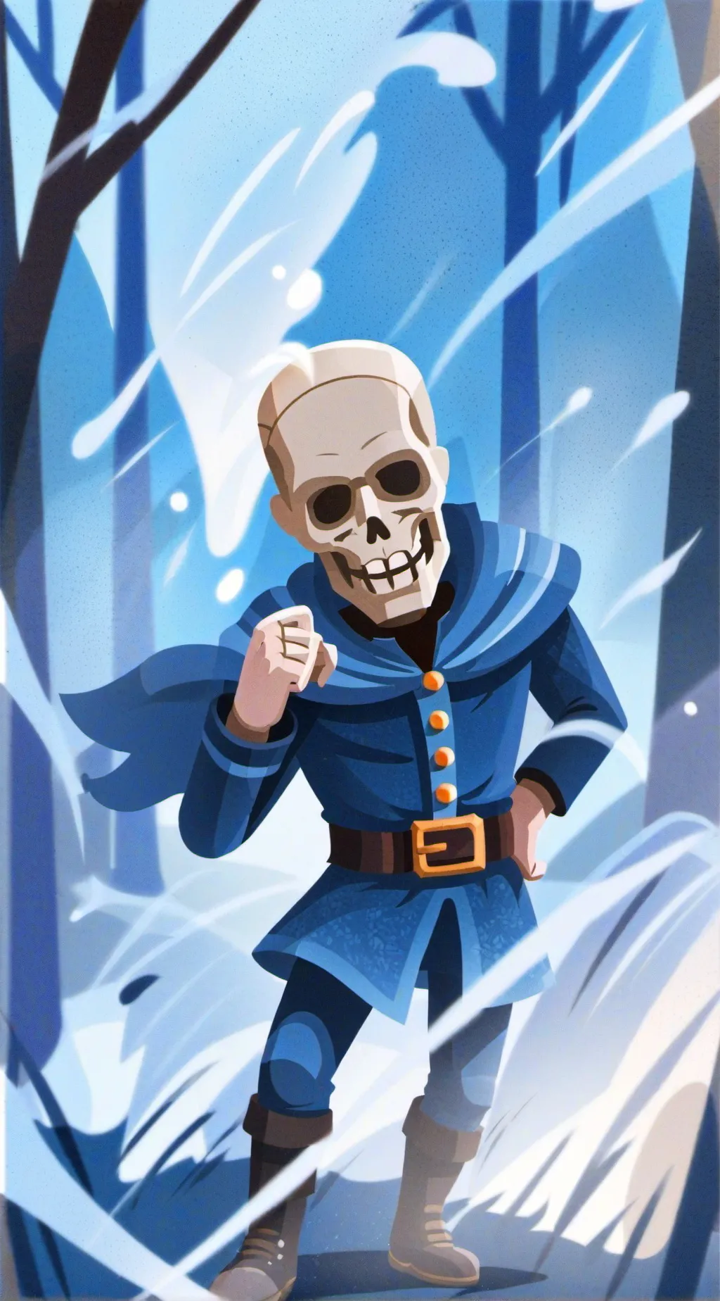 ai character: Skull background