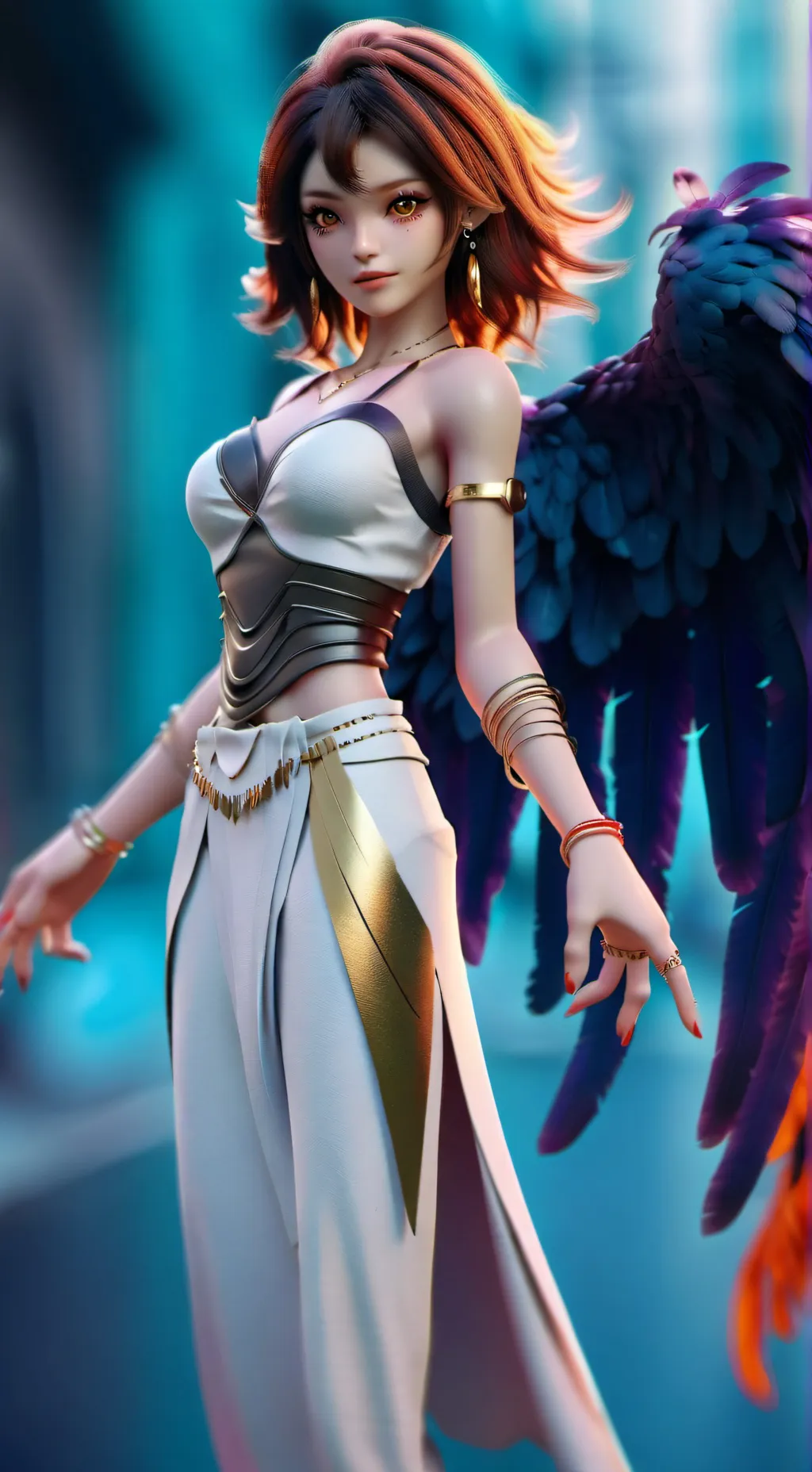 ai character: Rose background
