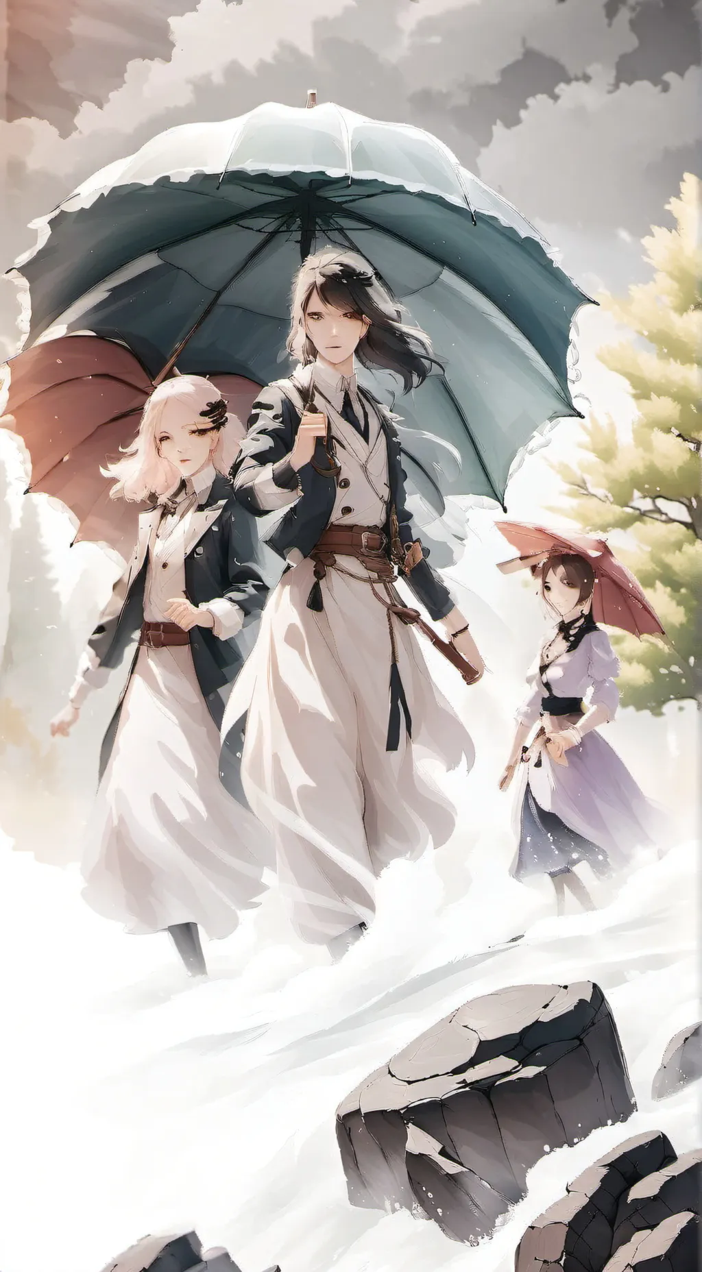 ai character: Unbrella acadmey background