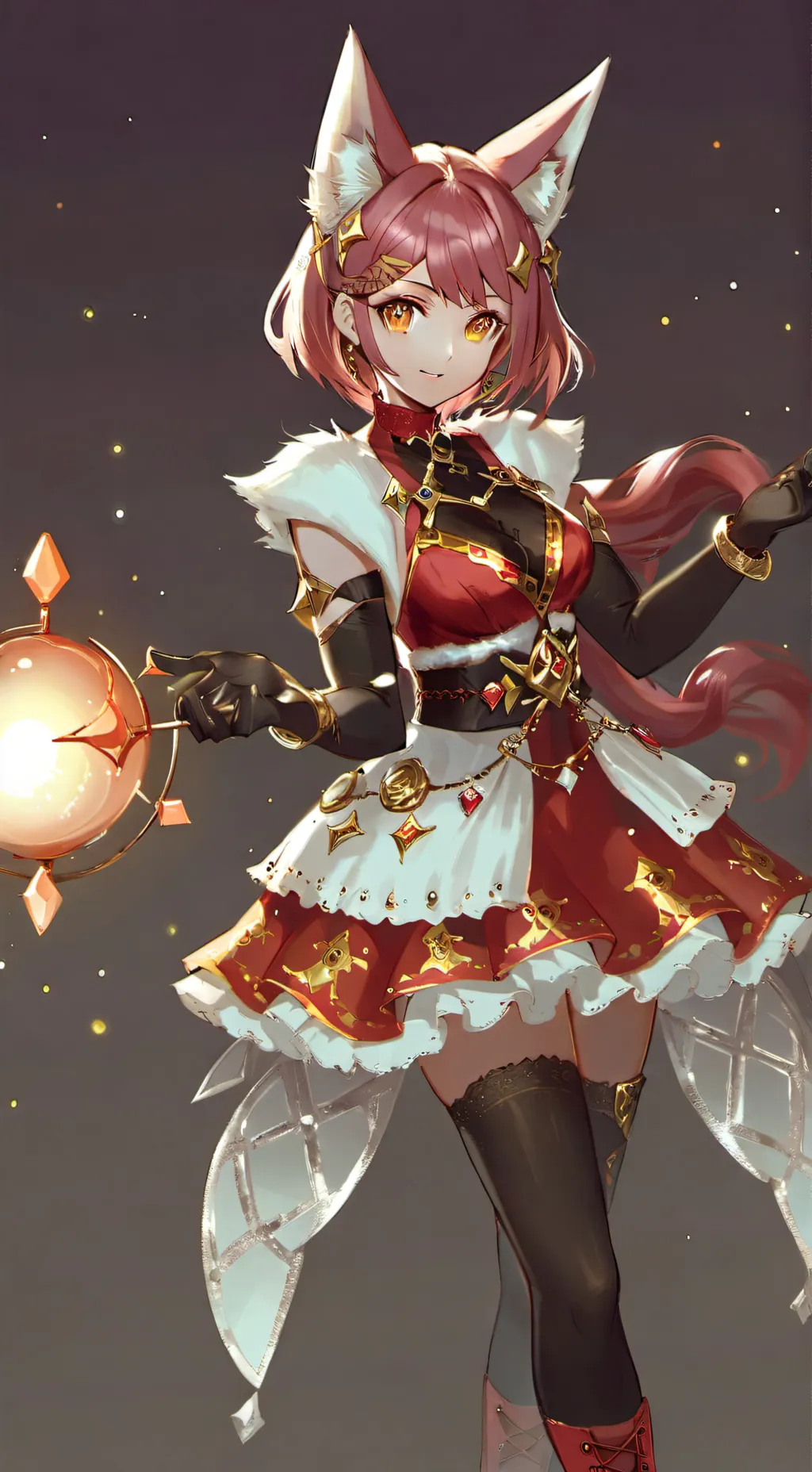 ai character: Pyra(version gata) background