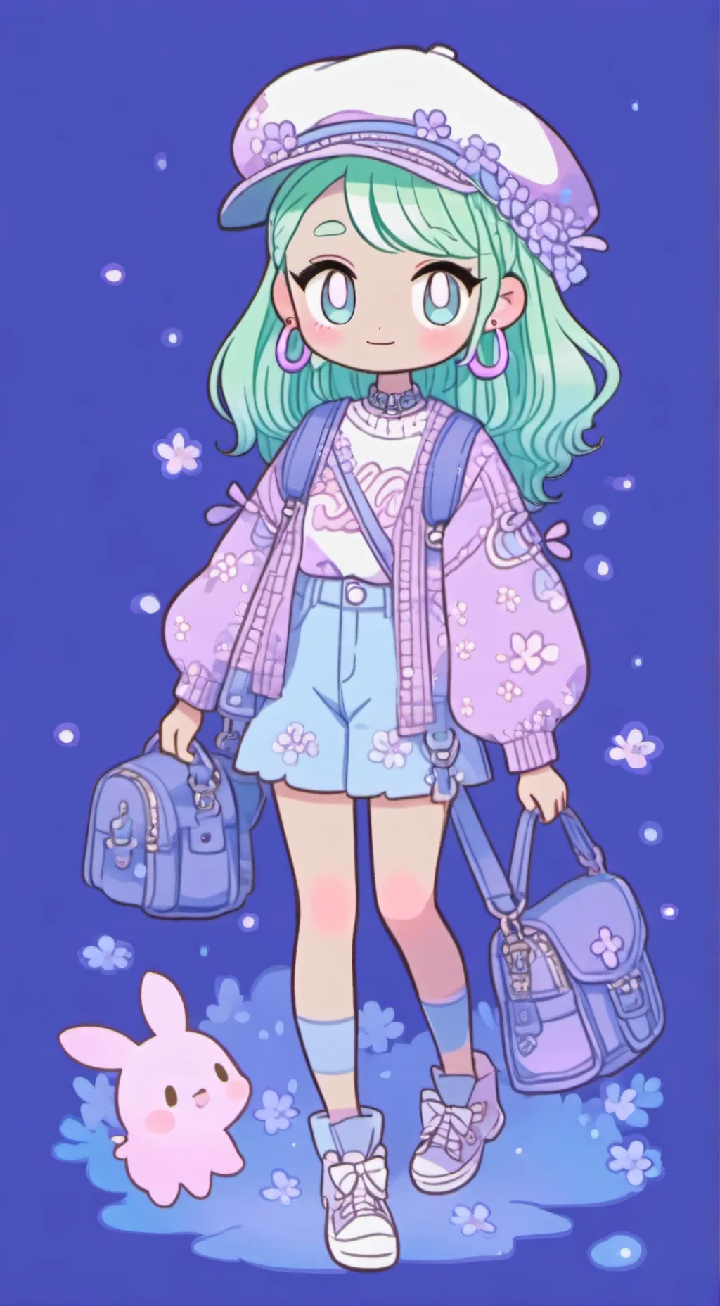 ai character: atsune miku  background