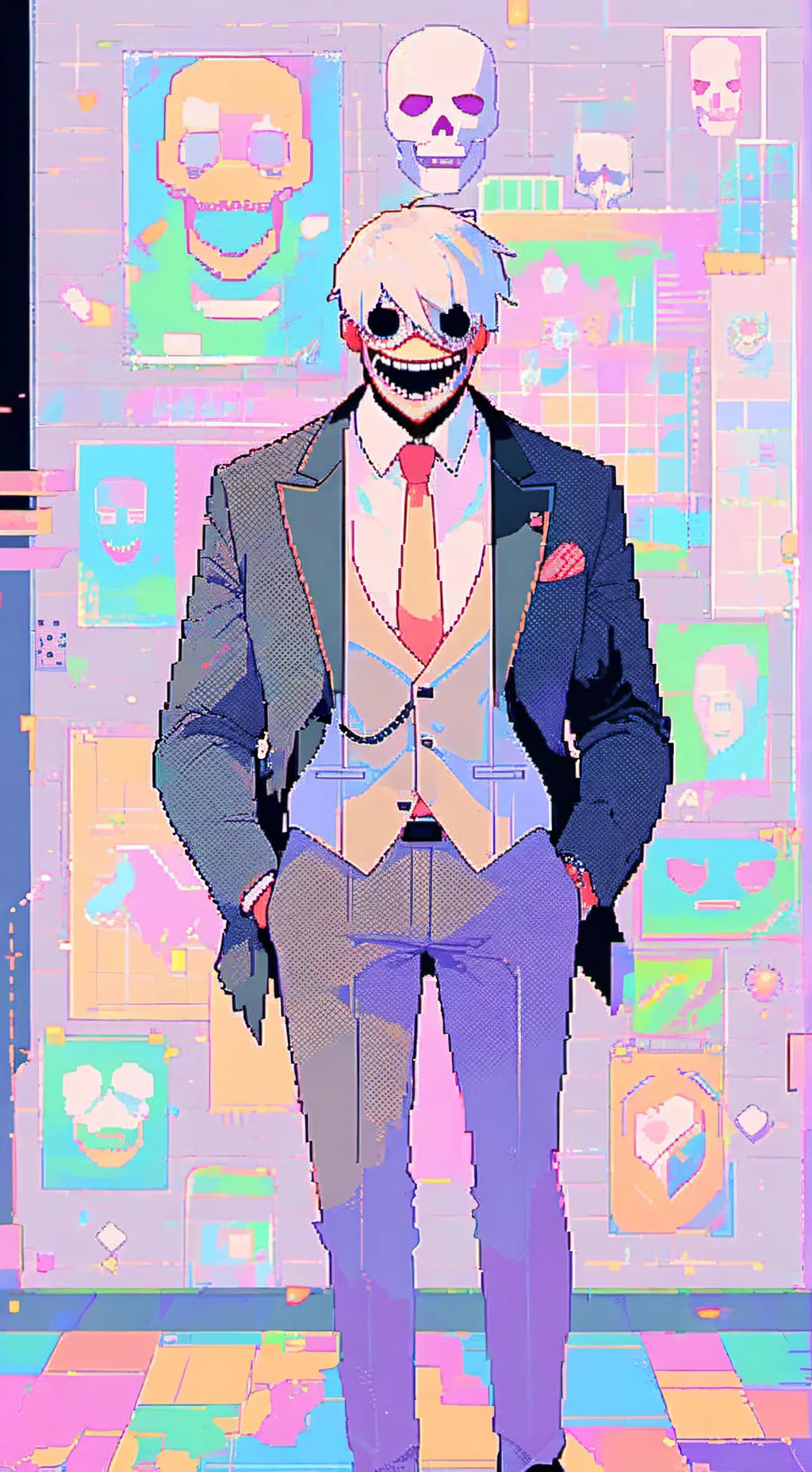 ai character: scream background