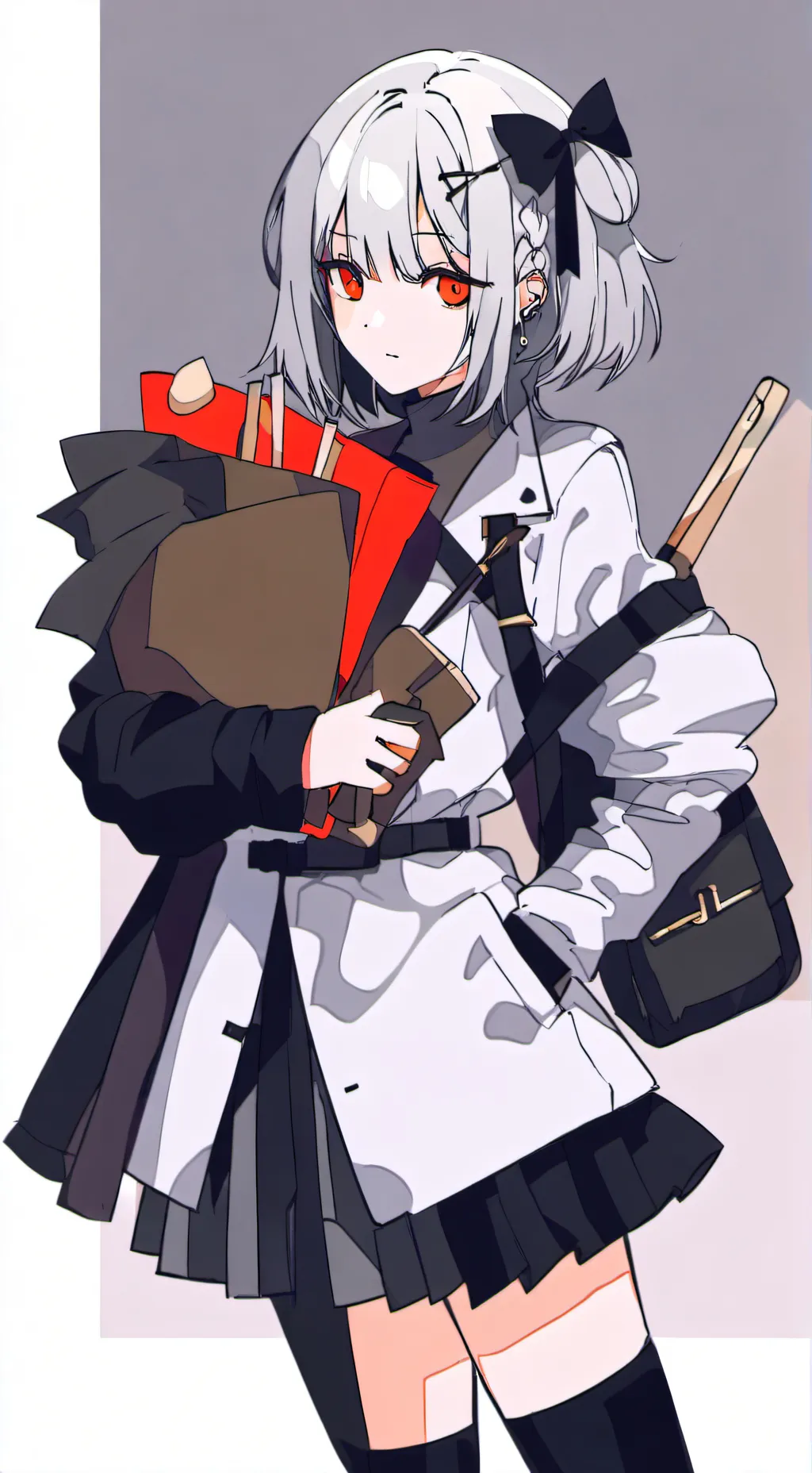 ai character: Dark Red background