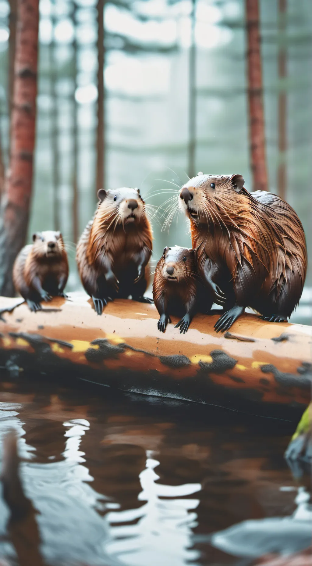 ai character: Beaver family  background