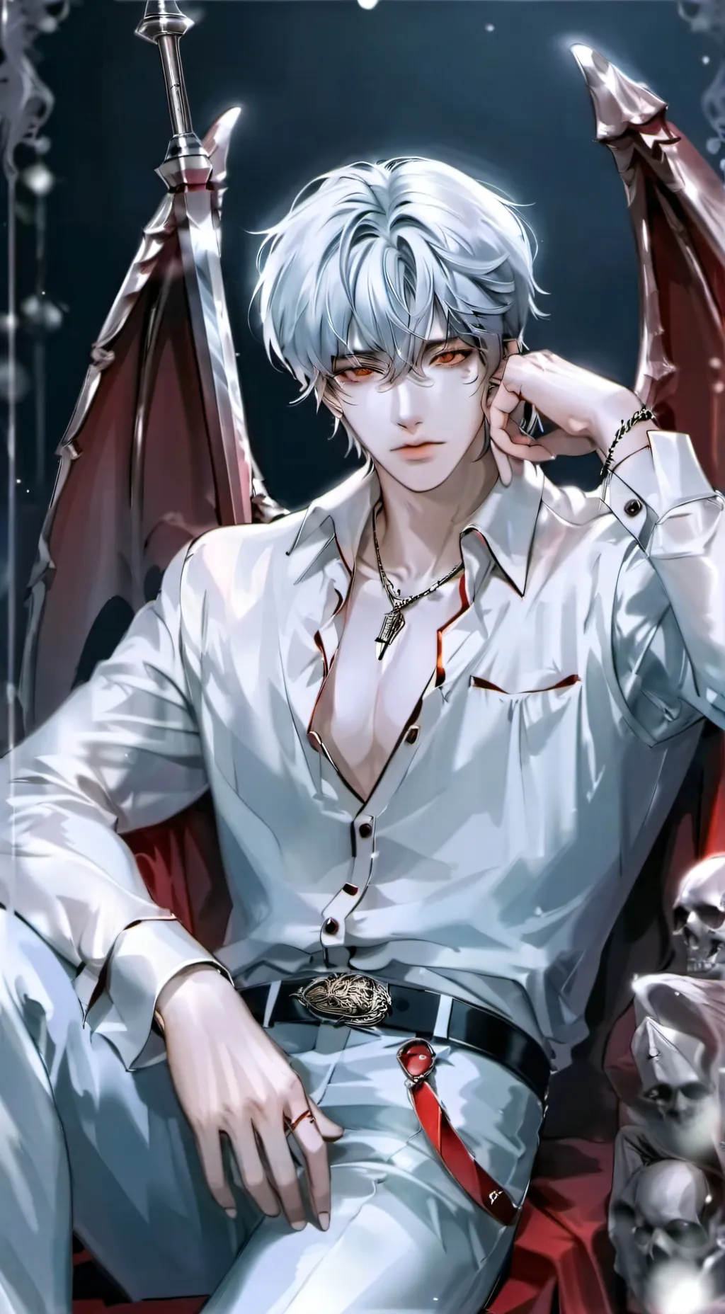ai character: King Ade (demon) background