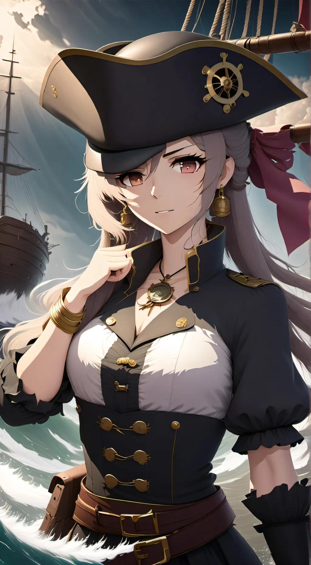ai character: Captain Darkwave background