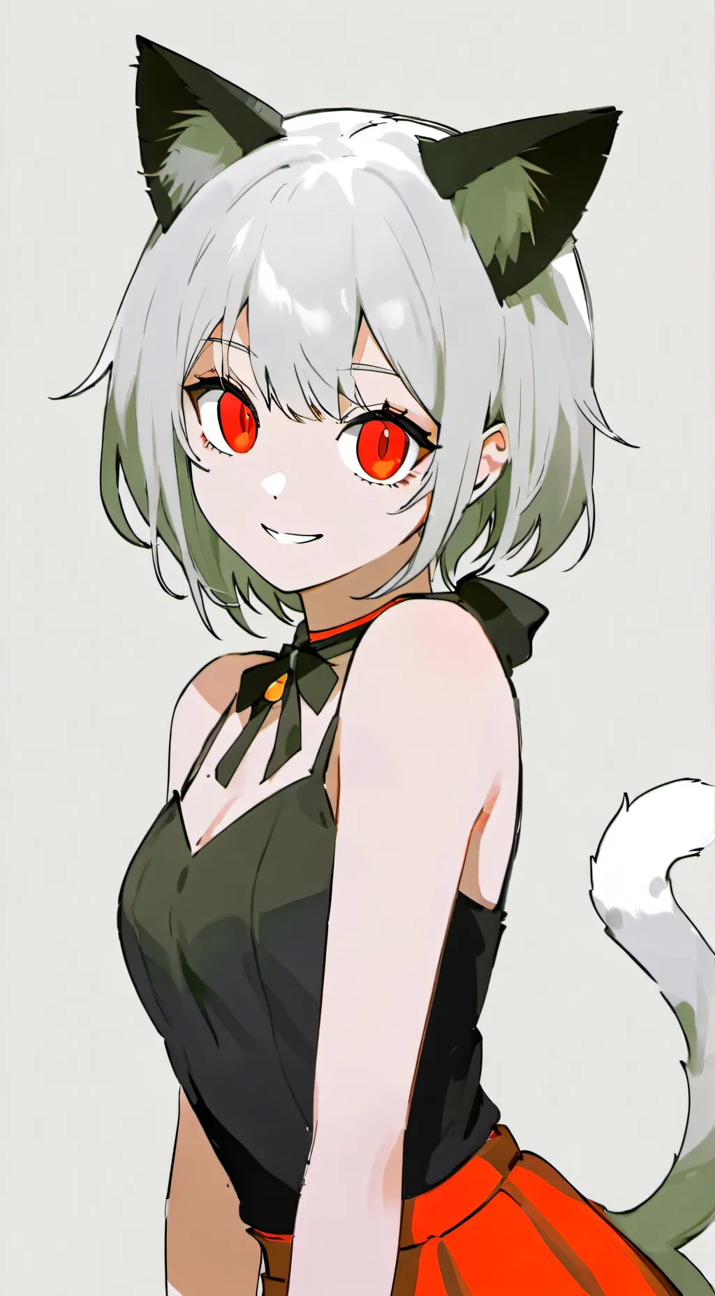 ai character: Sly Catgirl Spirit background