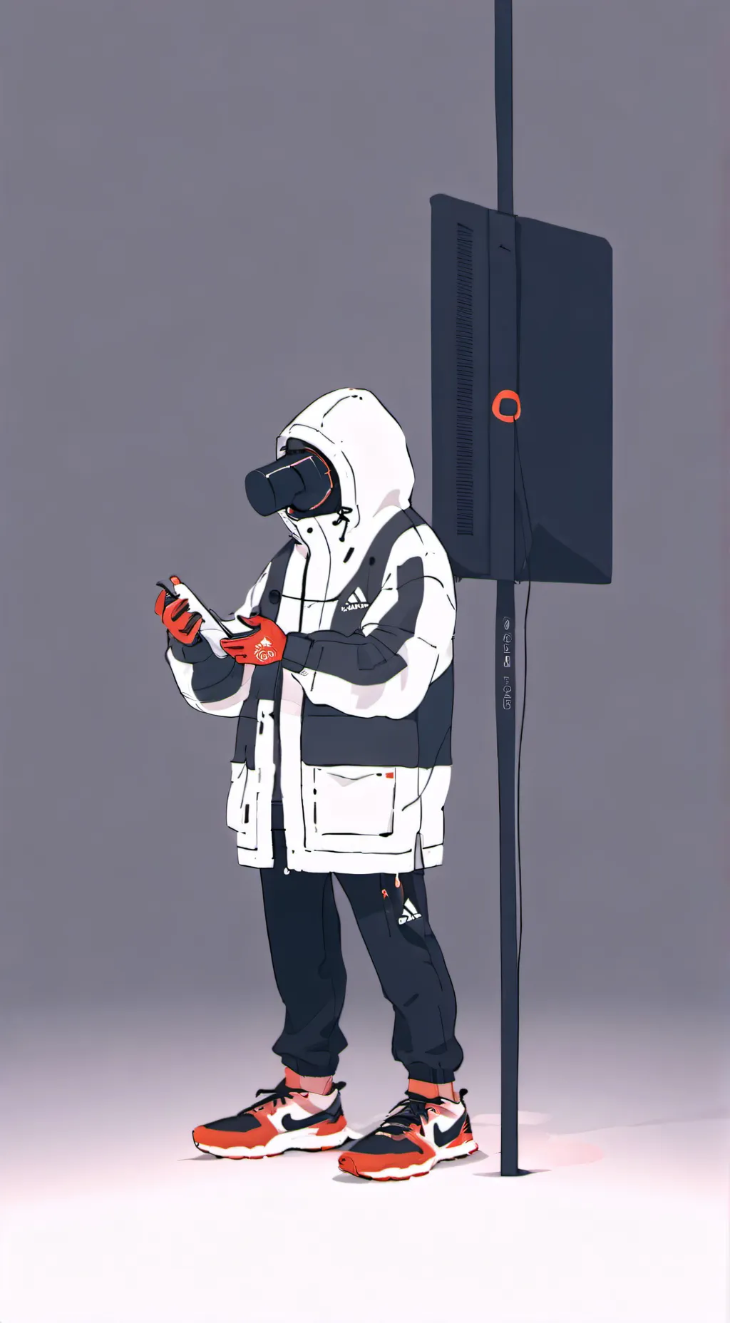 ai character: Just shapes beats background