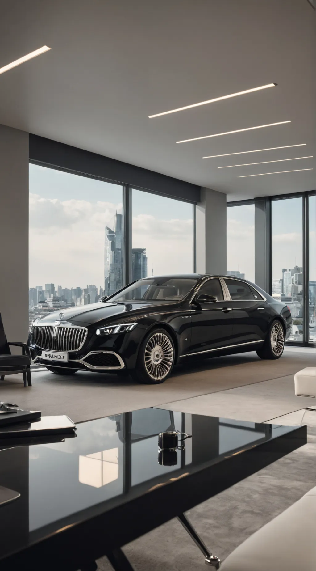 ai character: Maybach Magnate: The Rich Lady's Rise background