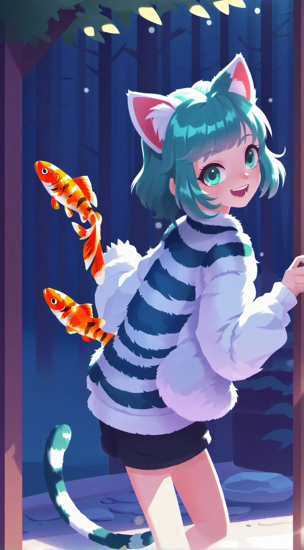 ai character: Trucha Salpicada background