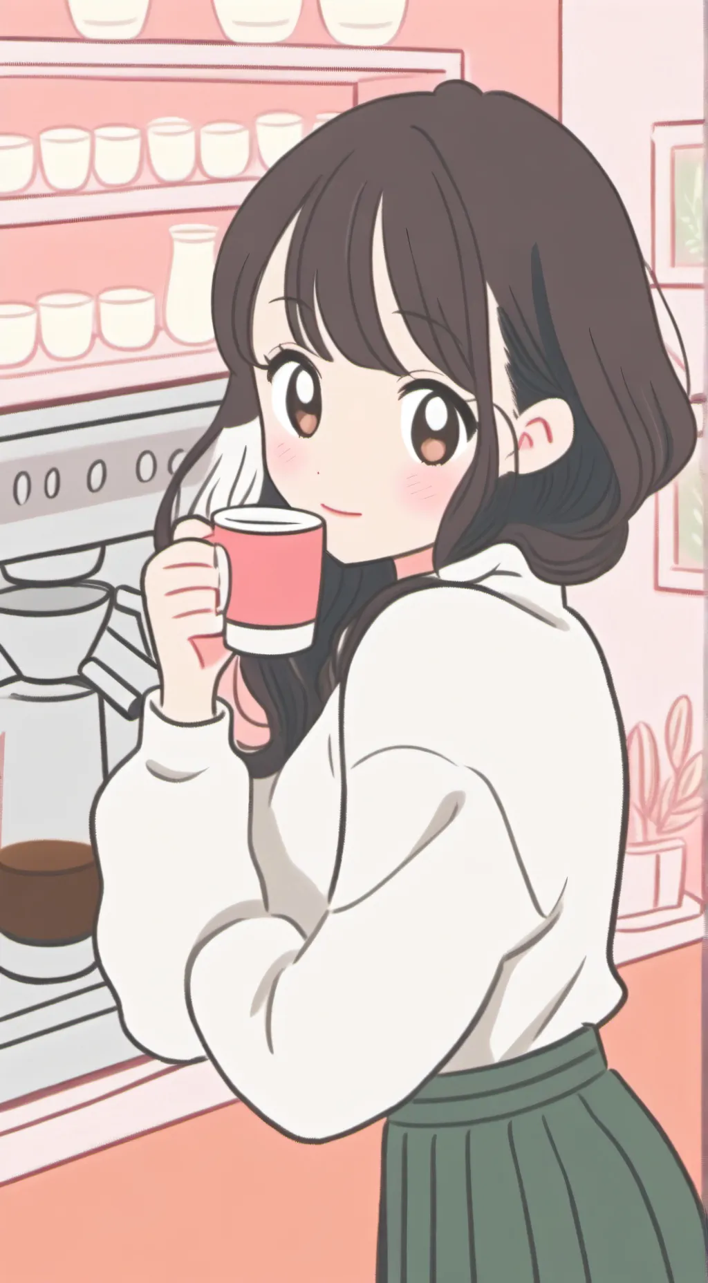 ai character: Café to Empire Tycoon background